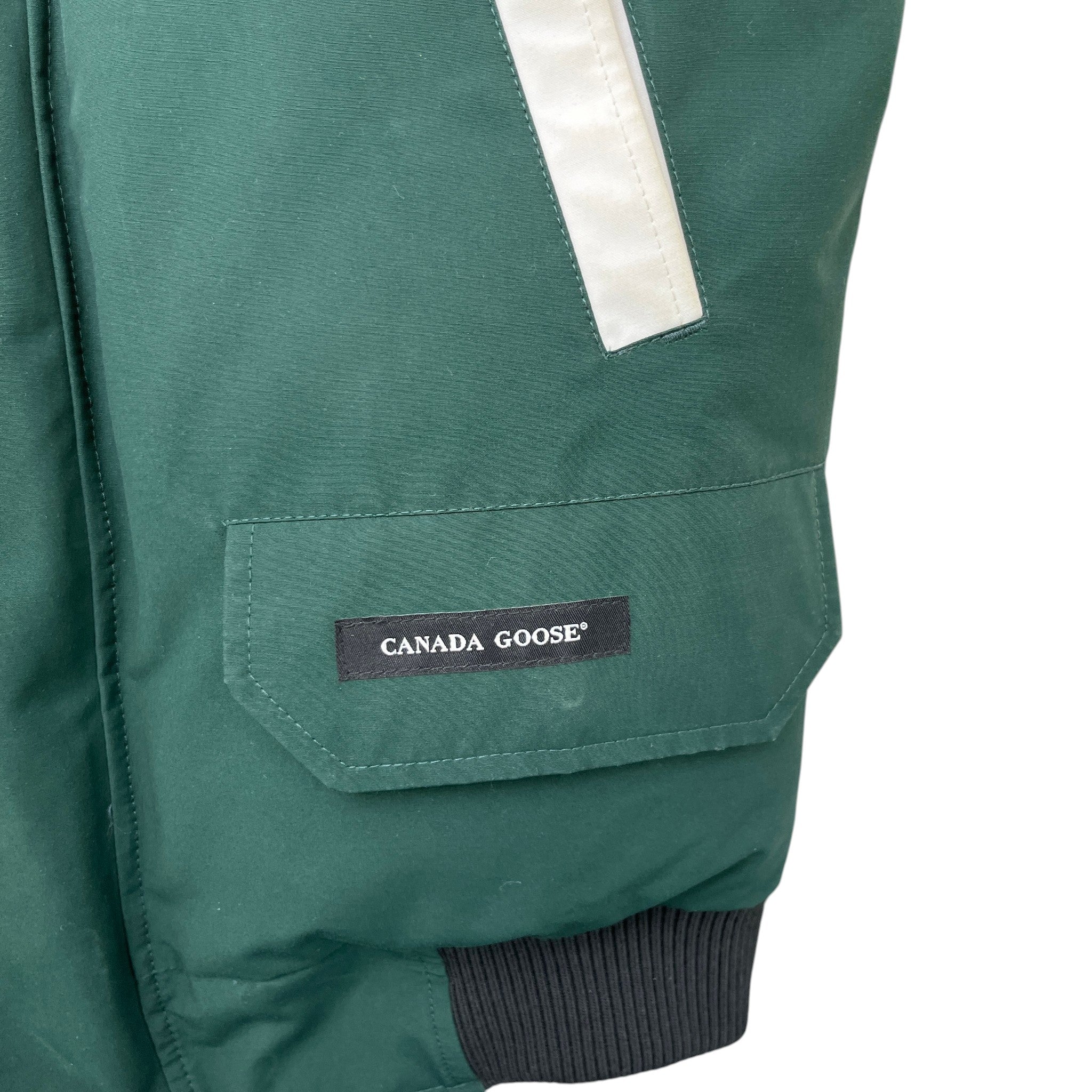 Chilliwack Unisex Bomber Down Jacket Green Size XS - Image 6