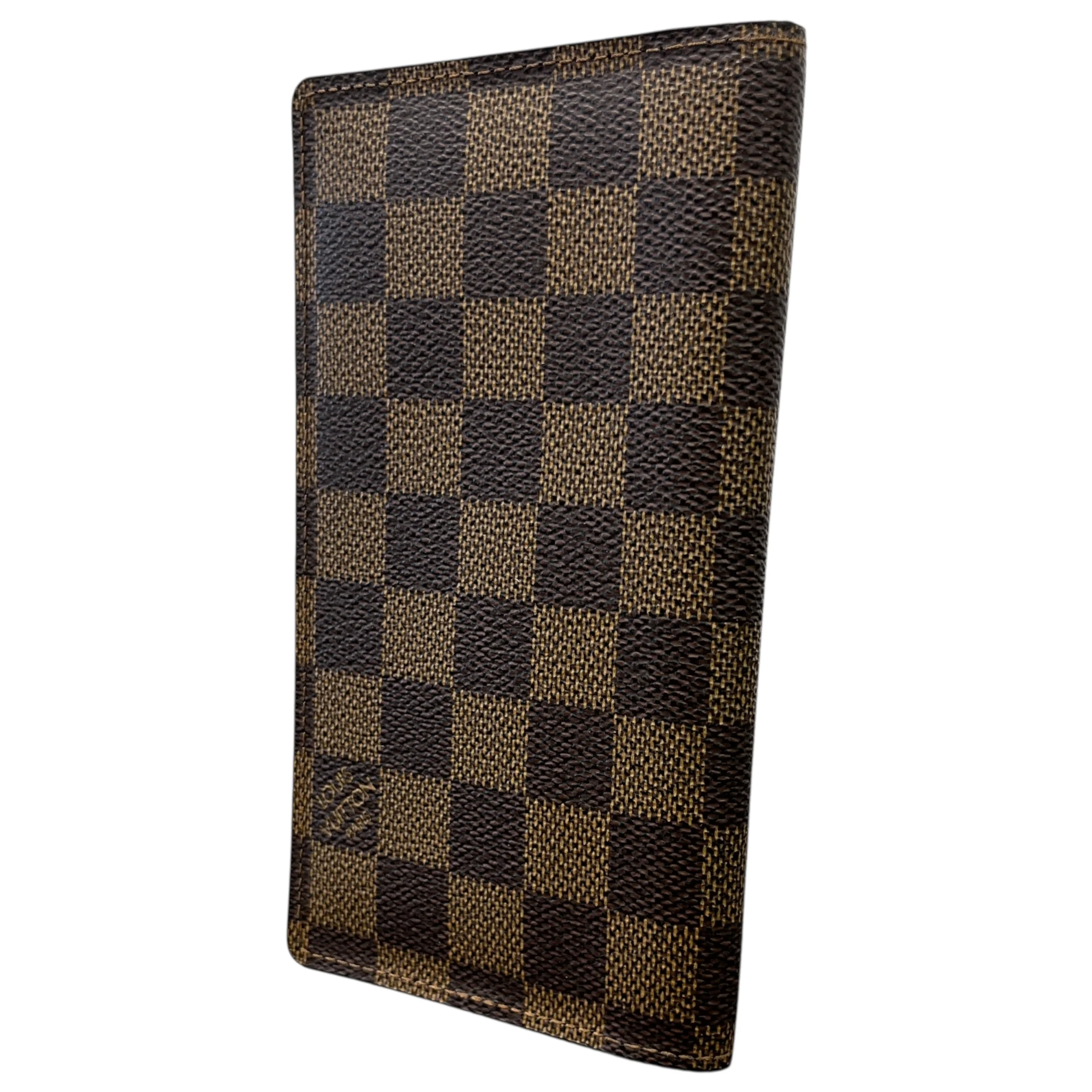 Damier Ebene Checkbook Cover Wallet Brown - Image 2