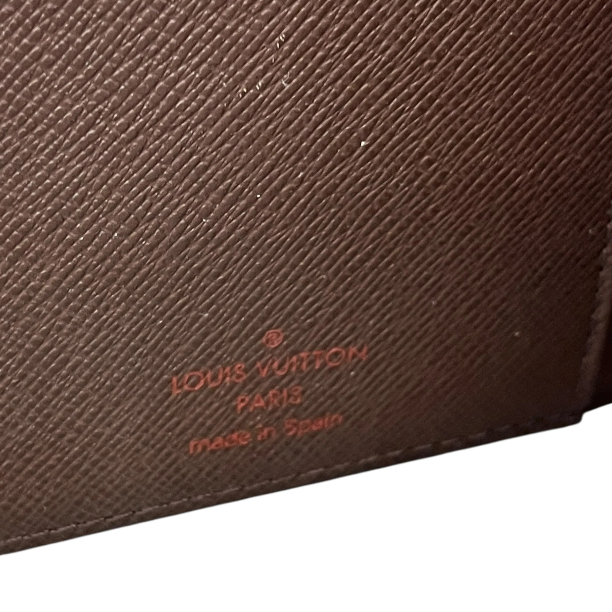 Damier Ebene Checkbook Cover Wallet Brown - Image 6