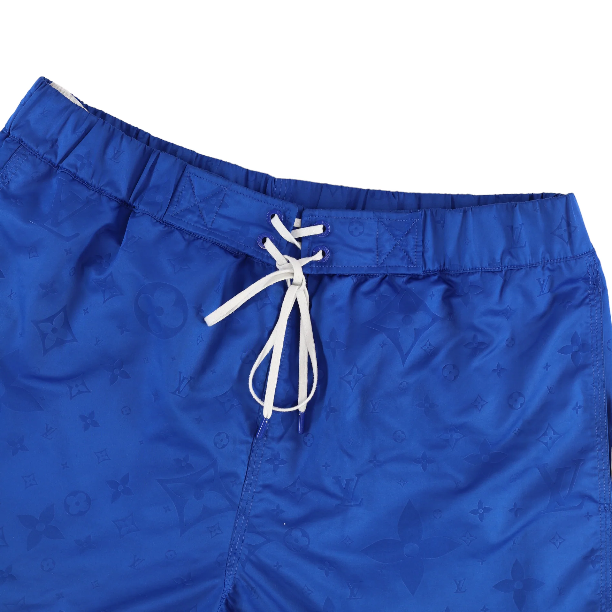 Men's 3D Pocket Monogram Swim Shorts Navy Size S - Image 3