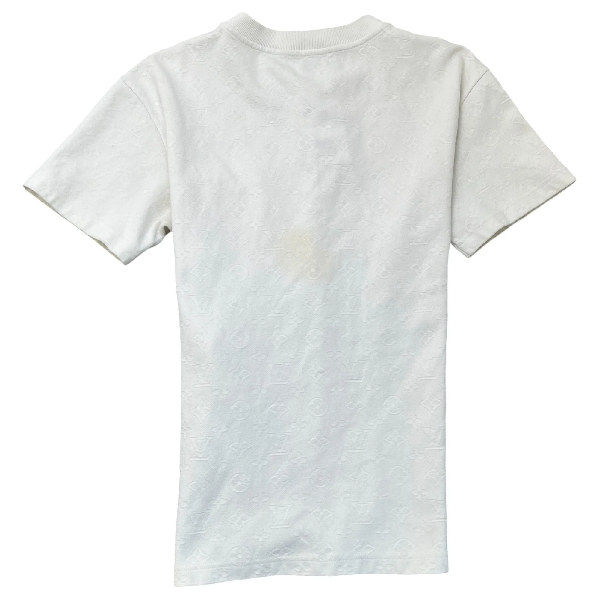 Men's 3D Pocket Monogram T-Shirt White Size XS - Image 2