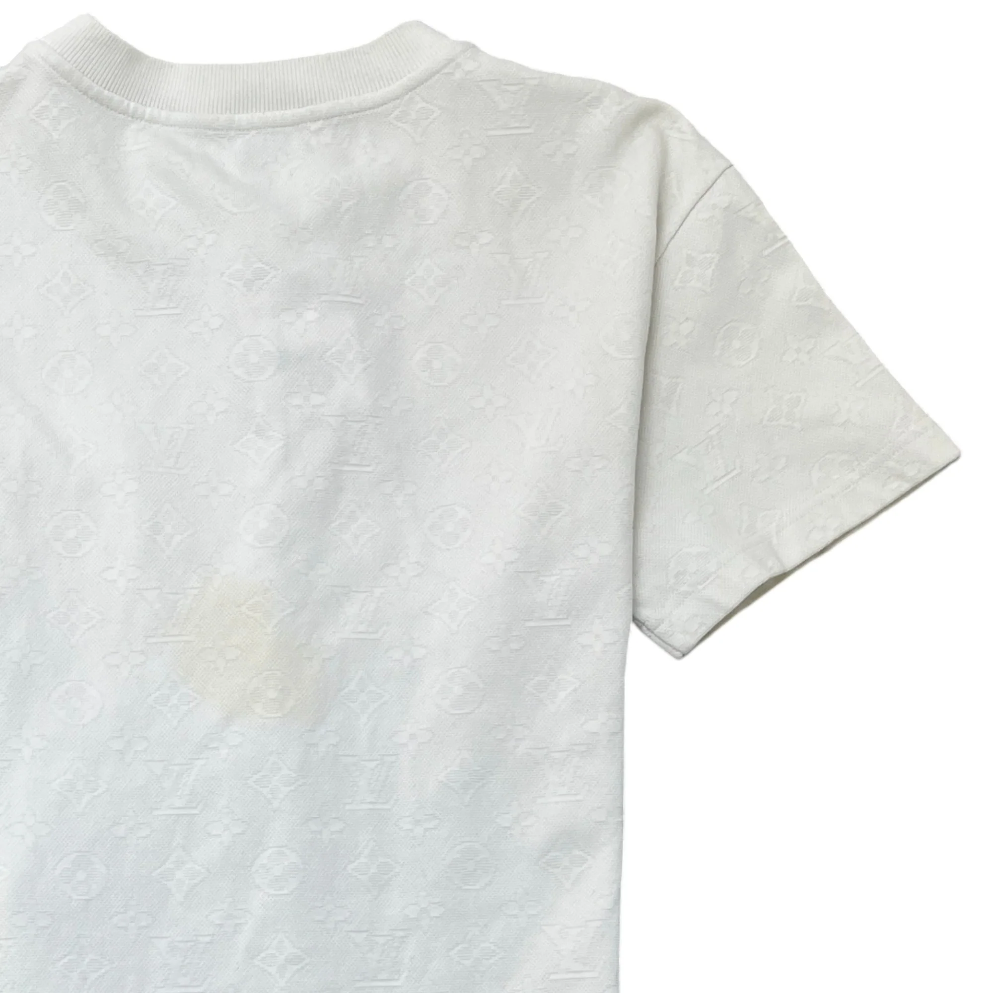 Men's 3D Pocket Monogram T-Shirt White Size XS - Image 4