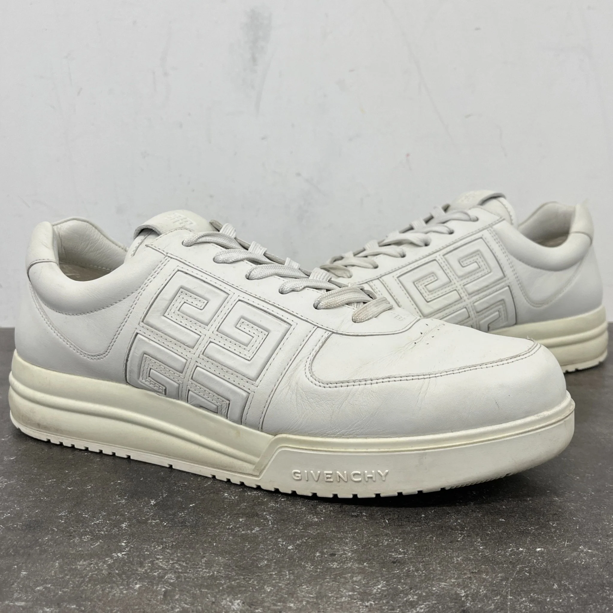 Men's 4G Monogram Low Trainers White Size EU 45 / UK 11 - Image 12