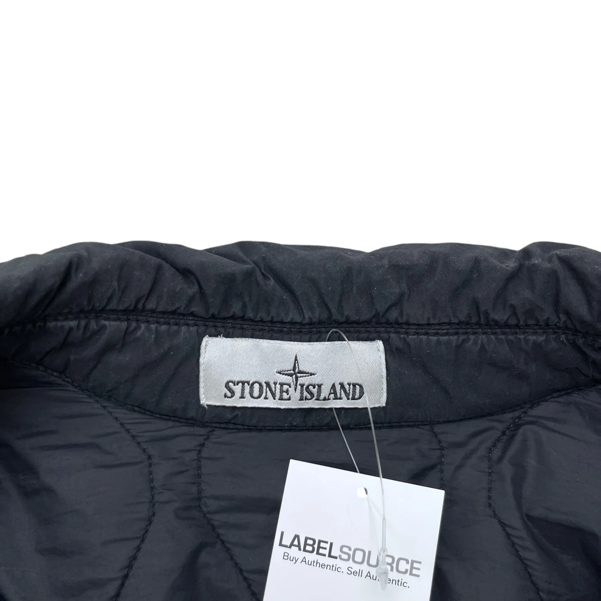 Men's 50 Fili Quilted-Tc Garment Dyed Jacket Black Size M - Image 7