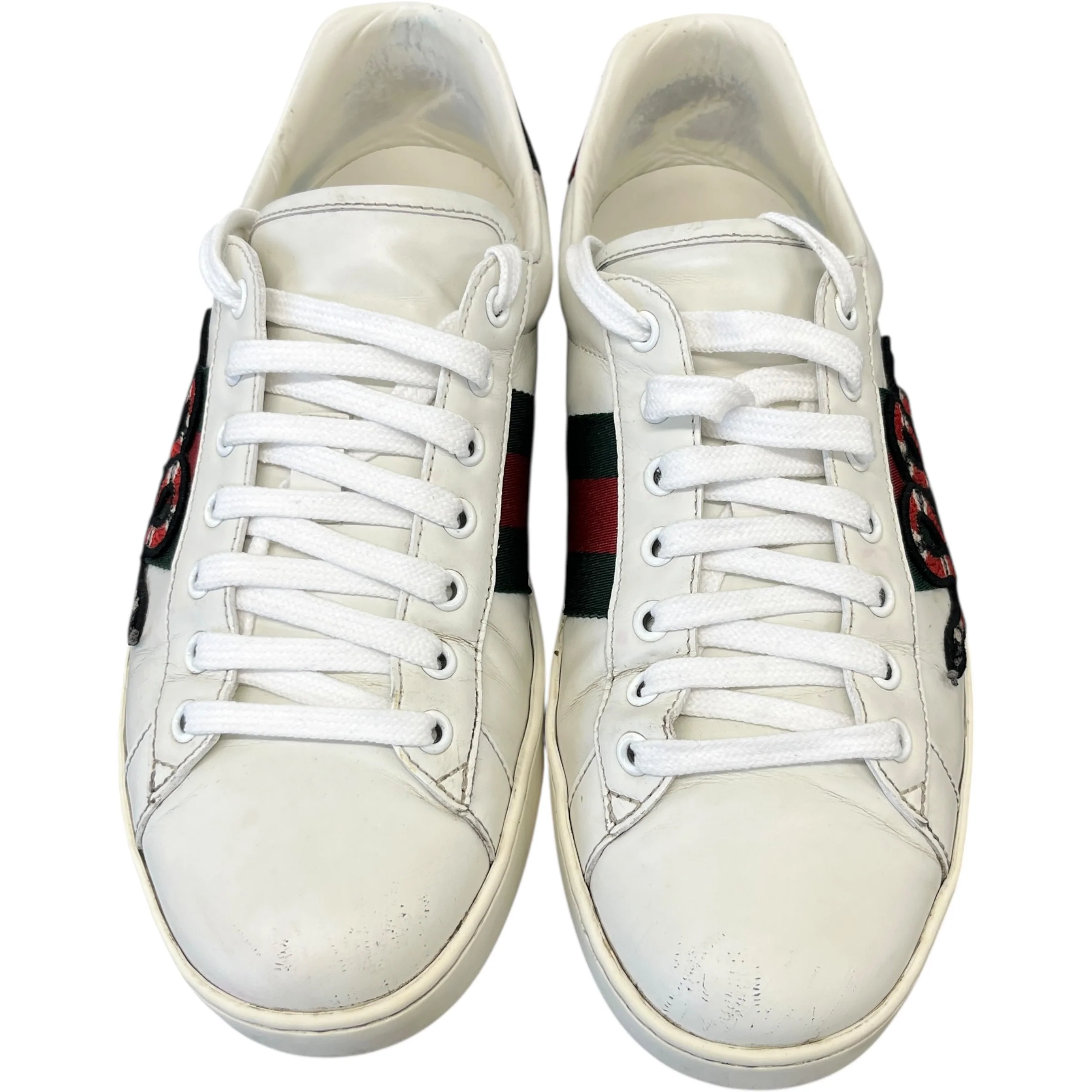Men's Ace Embroidered Snake Low Trainers White Size EU 42.5 / UK 8.5 - Image 6