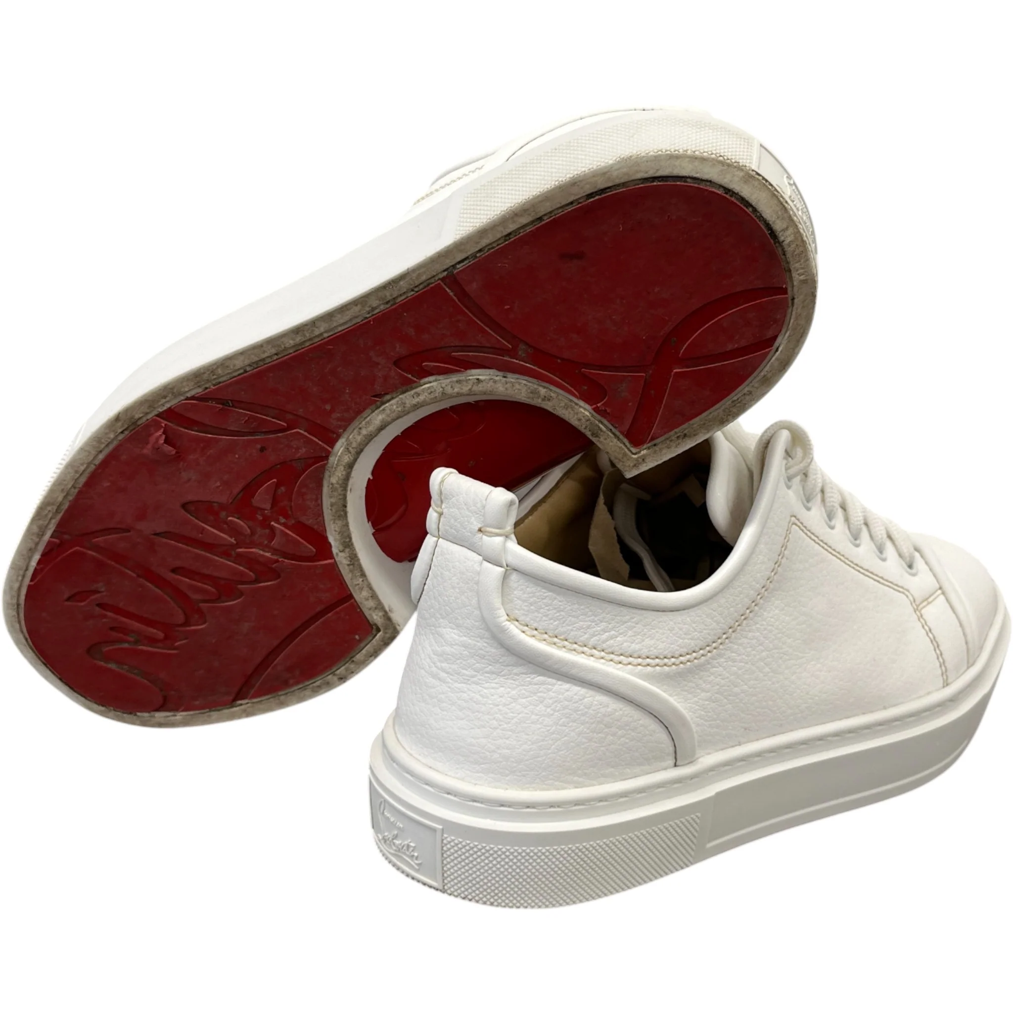 Men's Adolon Junior Flat Low Trainers White Size EU 41 / UK 7 - Image 10