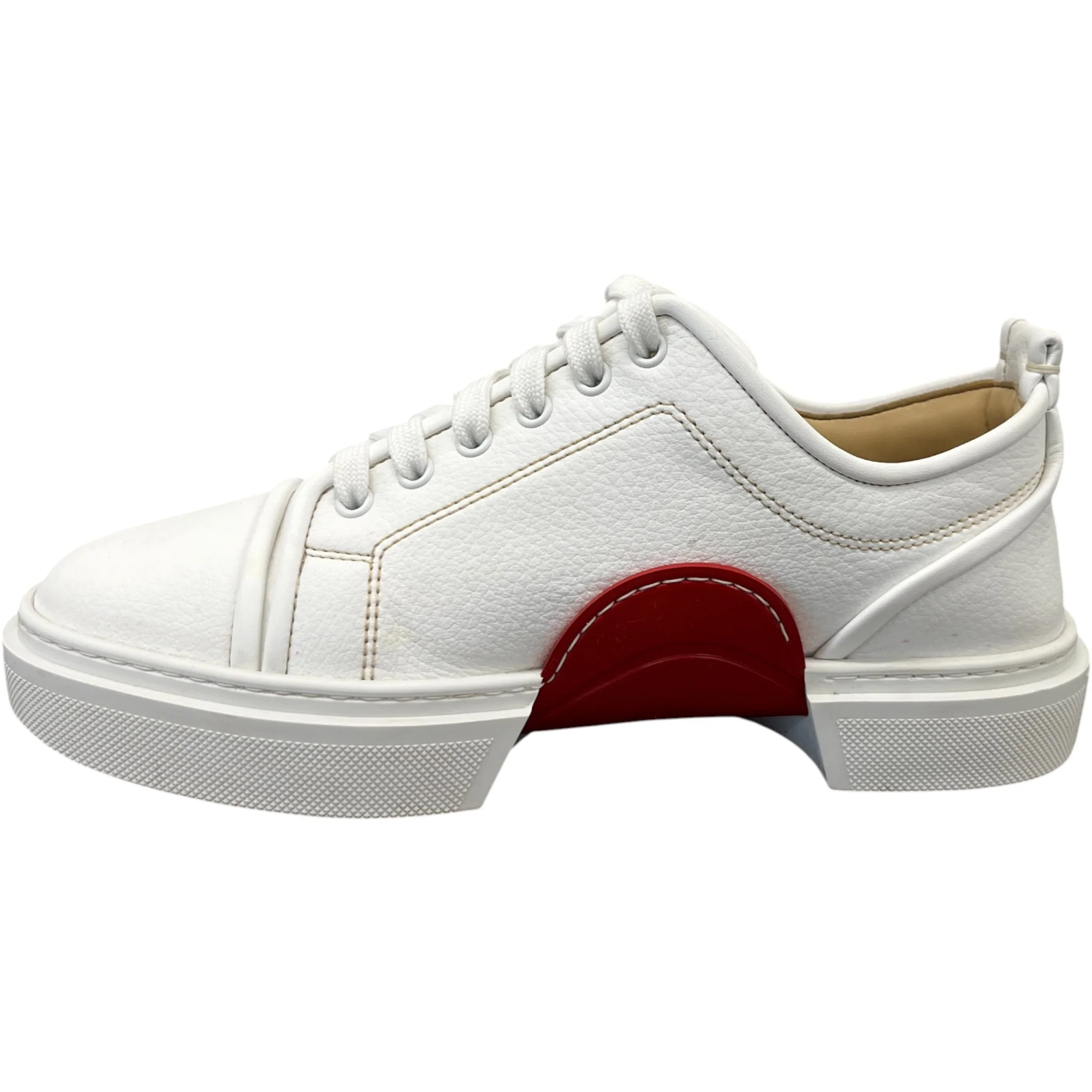 Men's Adolon Junior Flat Low Trainers White Size EU 41 / UK 7 - Image 2