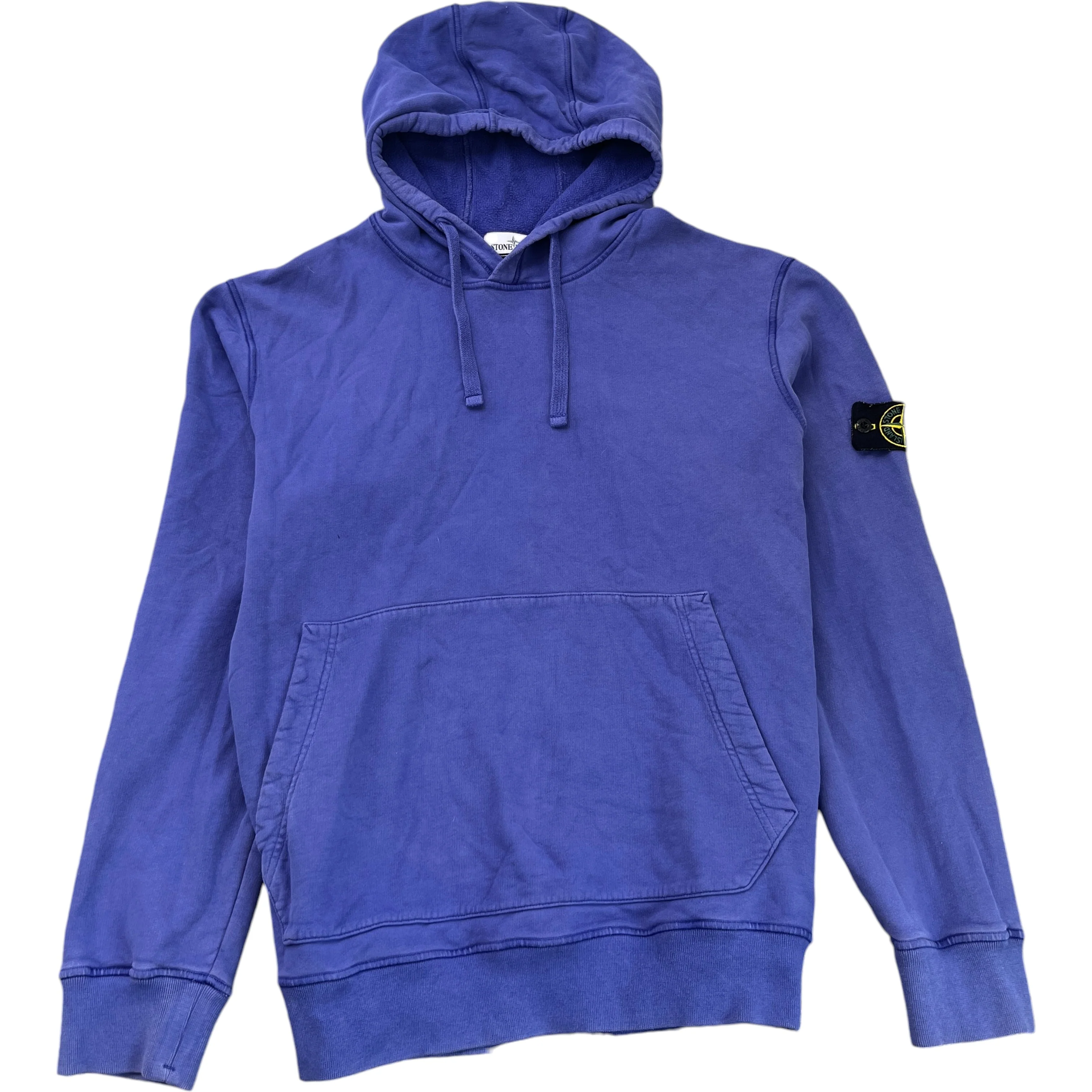 Men's Applique Logo Hoodie Blue Size XXL