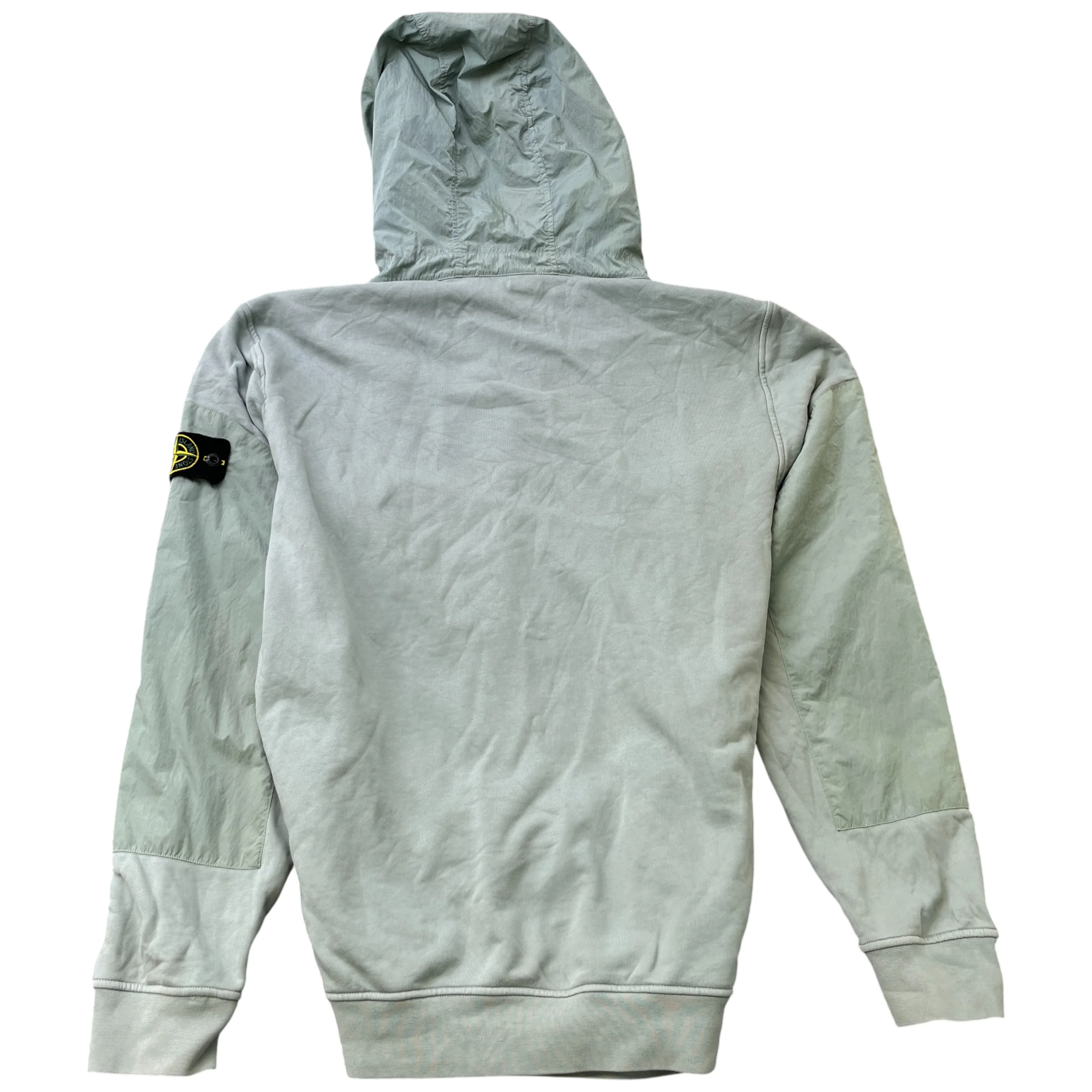 Men's Applique Logo Hoodie Green Size XL - Image 2