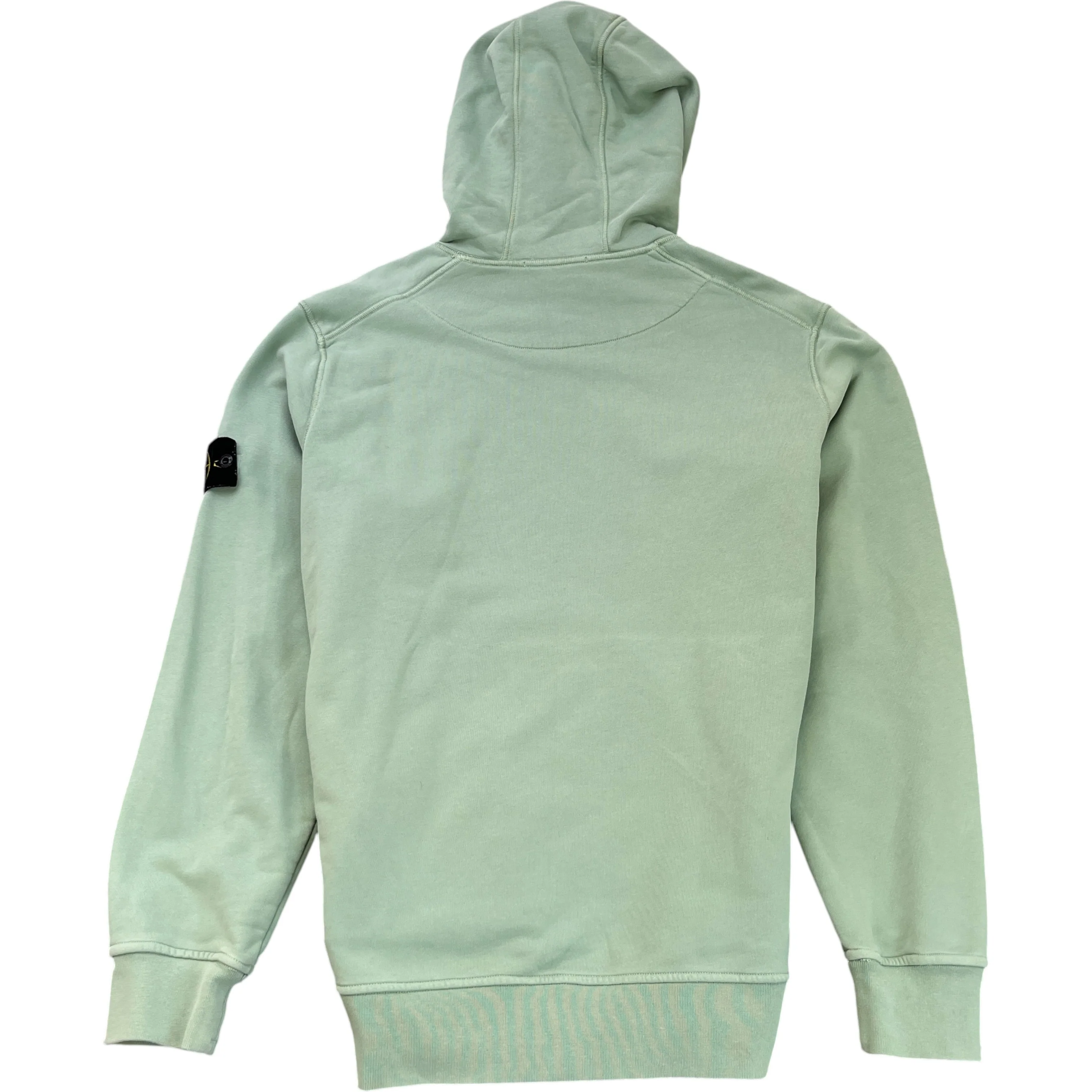 Men's Applique Logo Hoodie Green Size XXL - Image 2