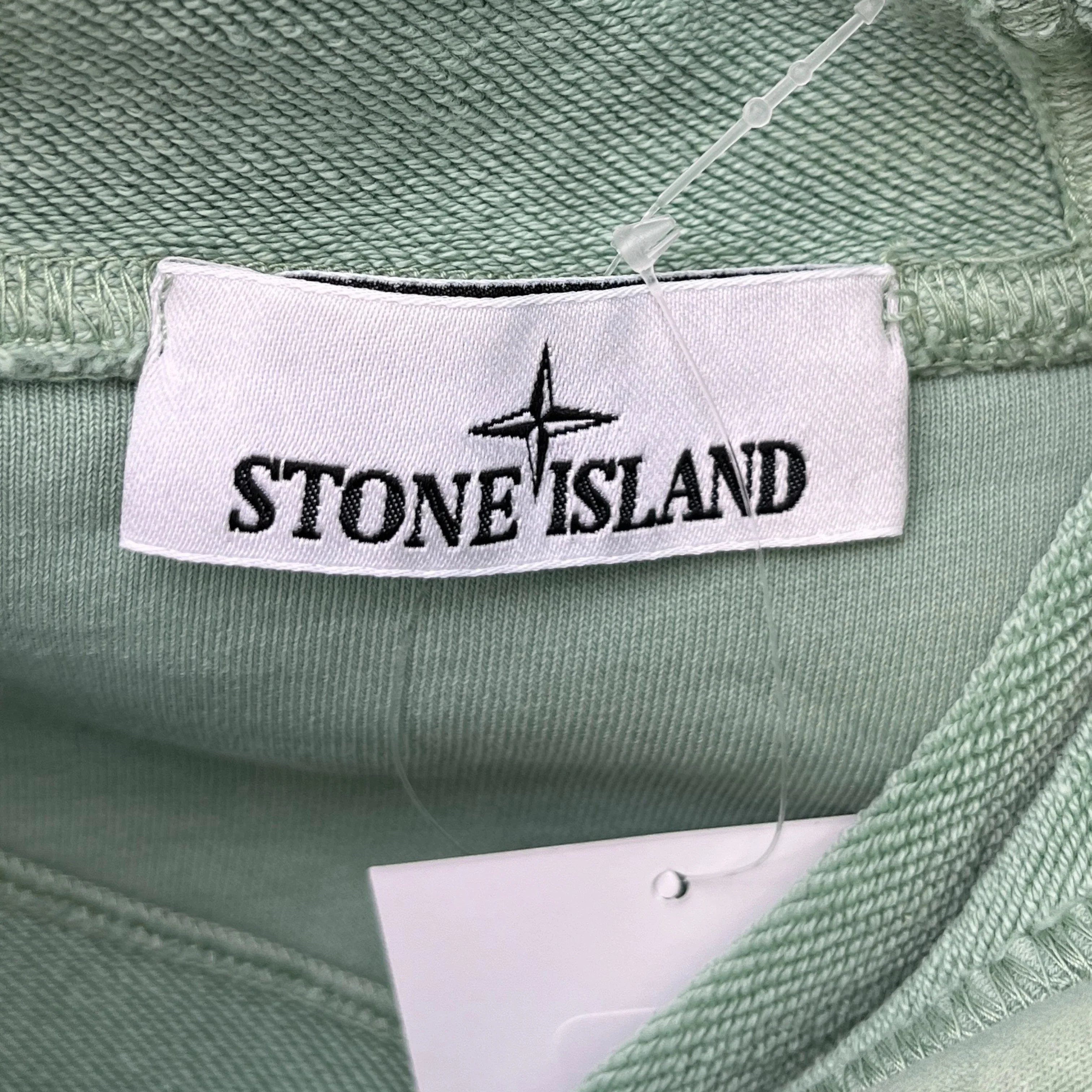 Men's Applique Logo Hoodie Green Size XXL - Image 7