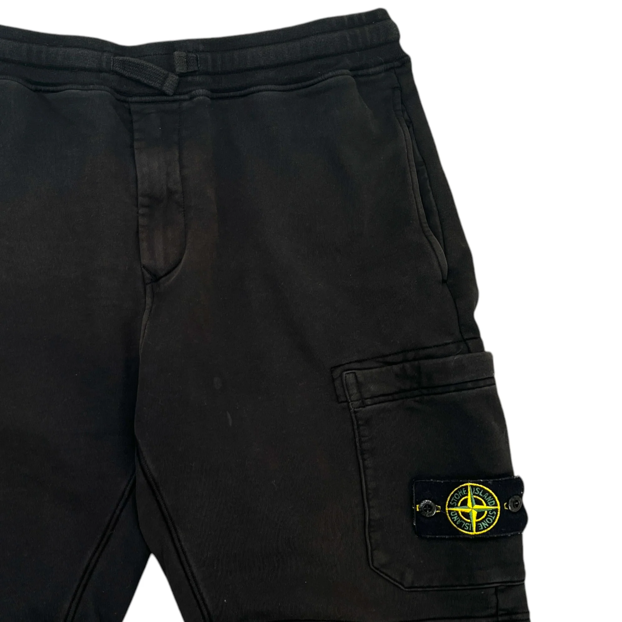 Men's Applique Logo Shorts Black Size L - Image 3