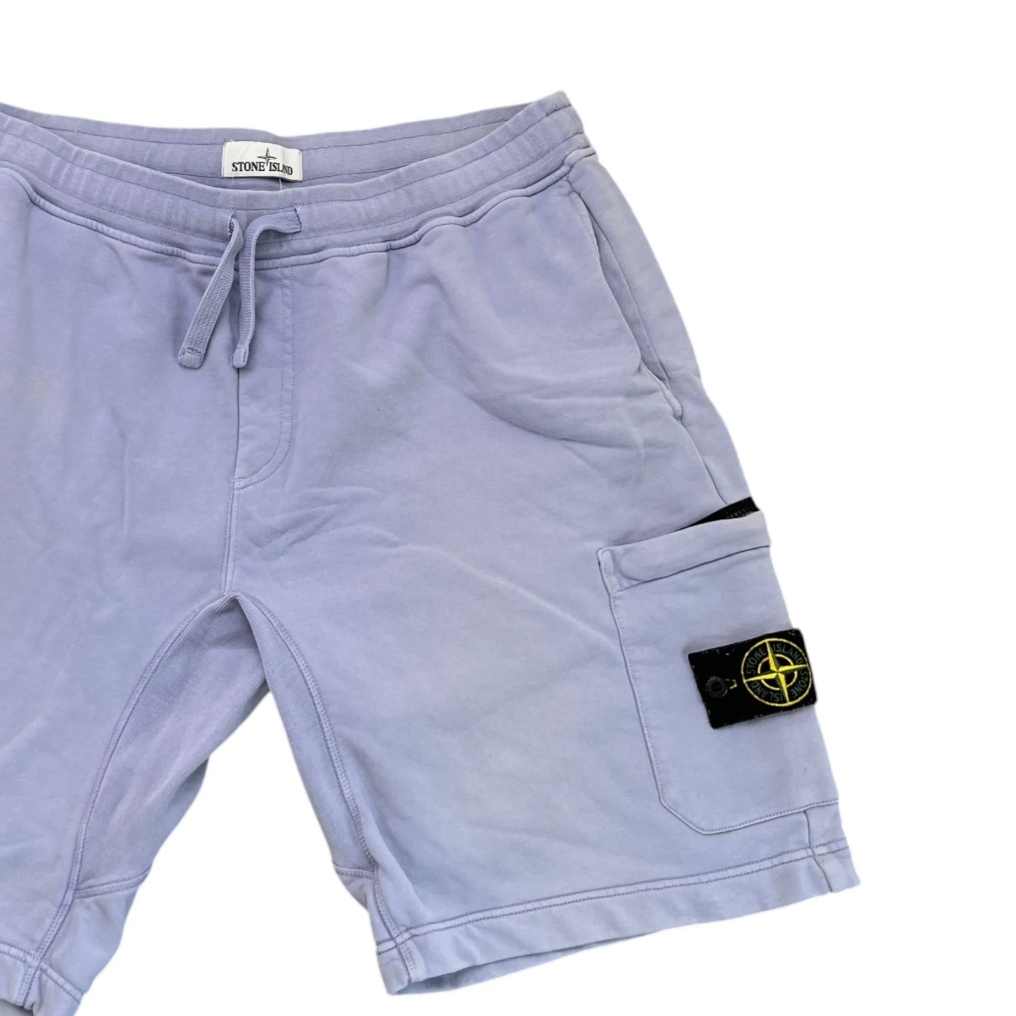 Men's Applique Logo Shorts Blue Size XXL - Image 3