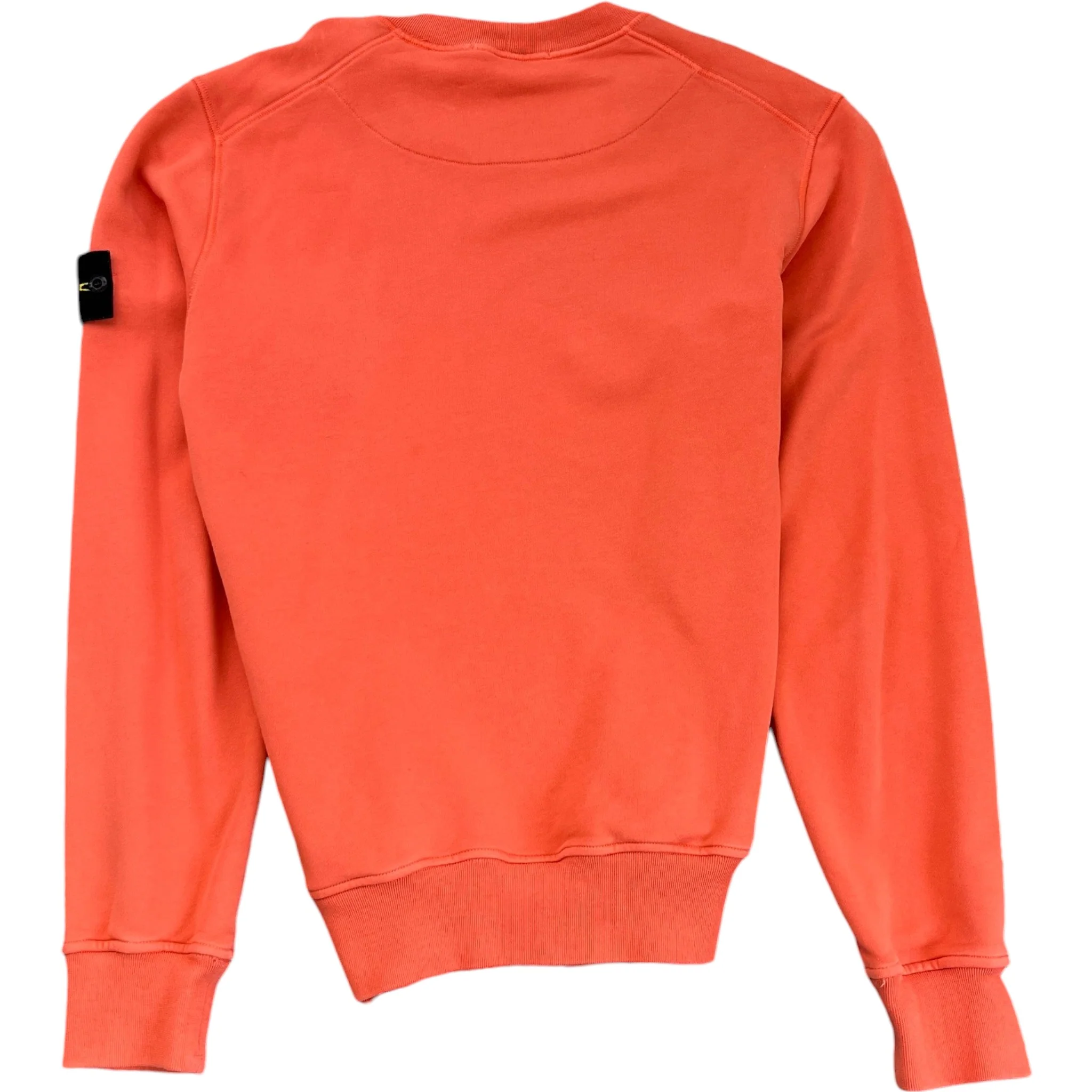 Men's Applique Logo Sweatshirt Orange Size M - Image 2