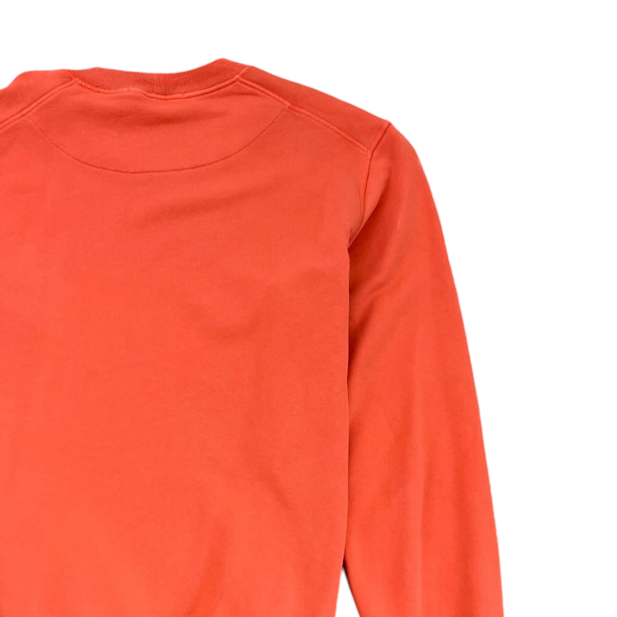 Men's Applique Logo Sweatshirt Orange Size M - Image 4