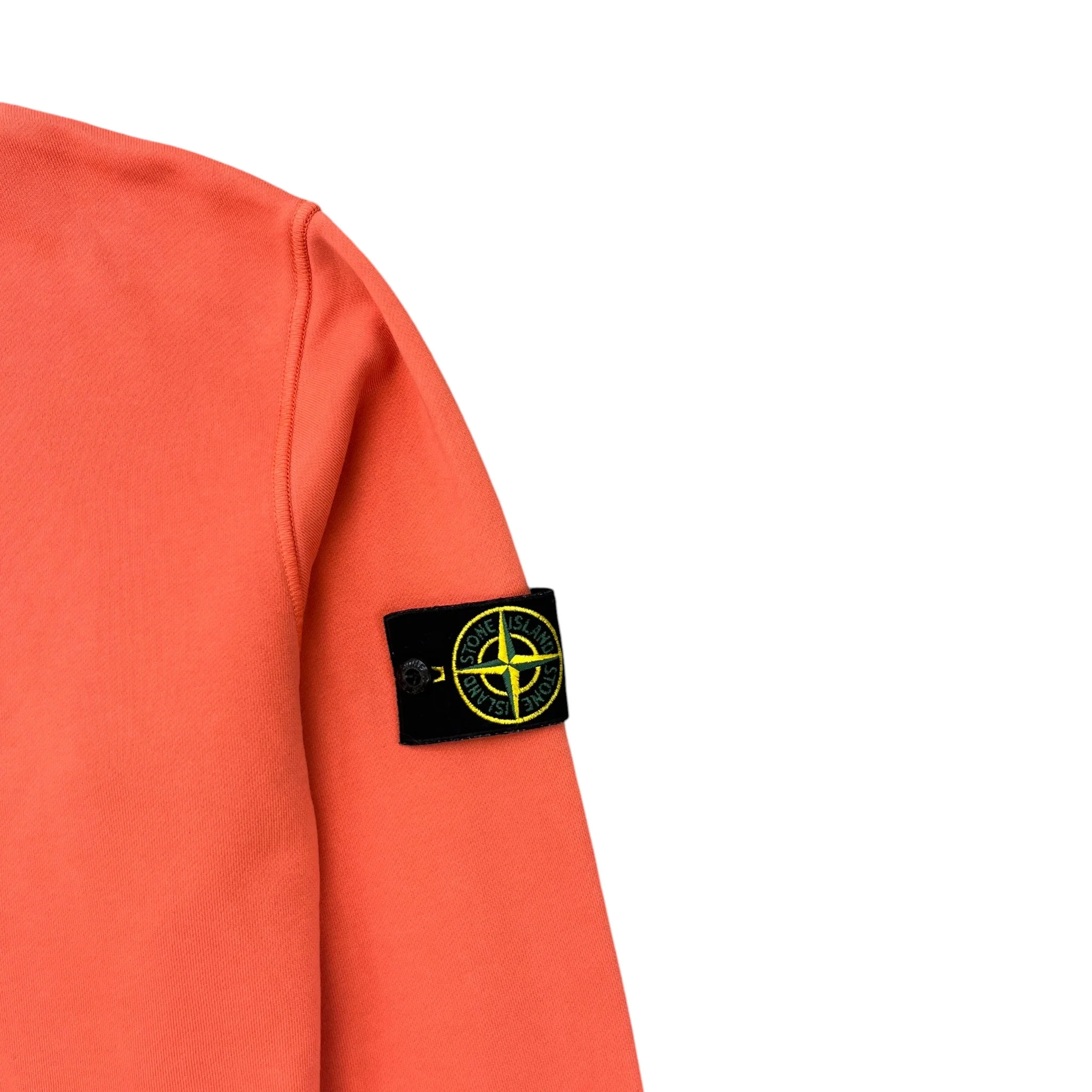 Men's Applique Logo Sweatshirt Orange Size M - Image 5