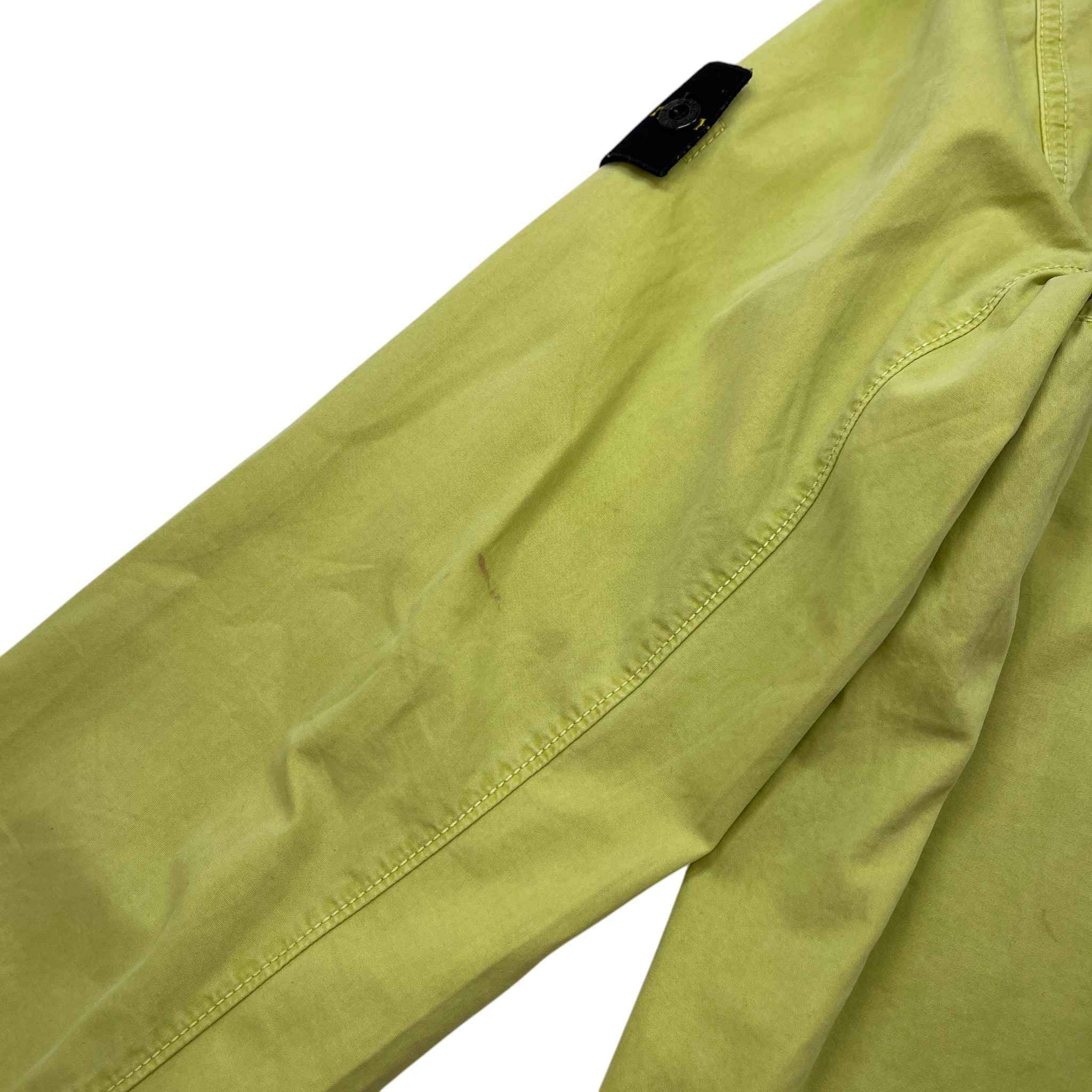 Men's Applique Logo Zip OverShirt Green Size M - Image 10