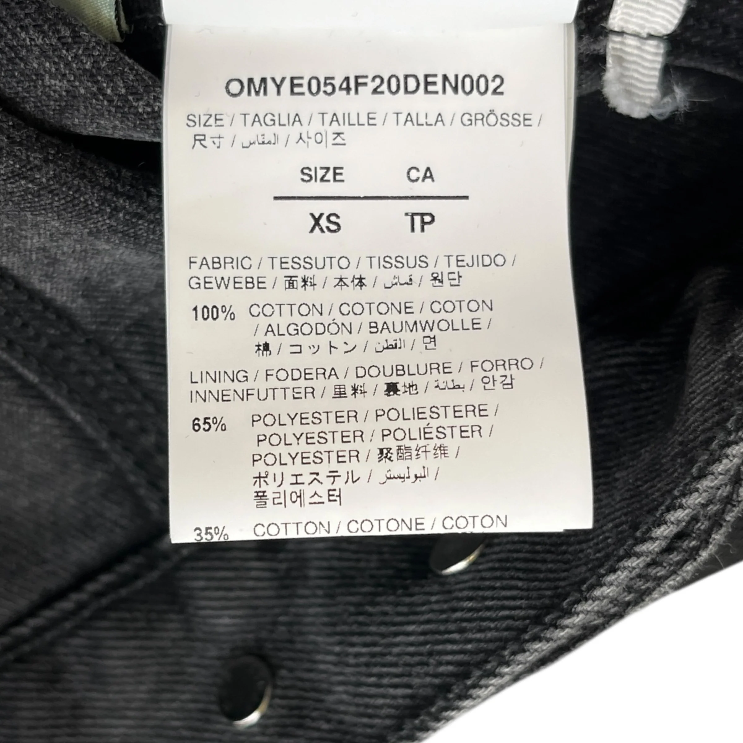 Men's Arrow Logo Denim Jacket Black Size XS - Image 7