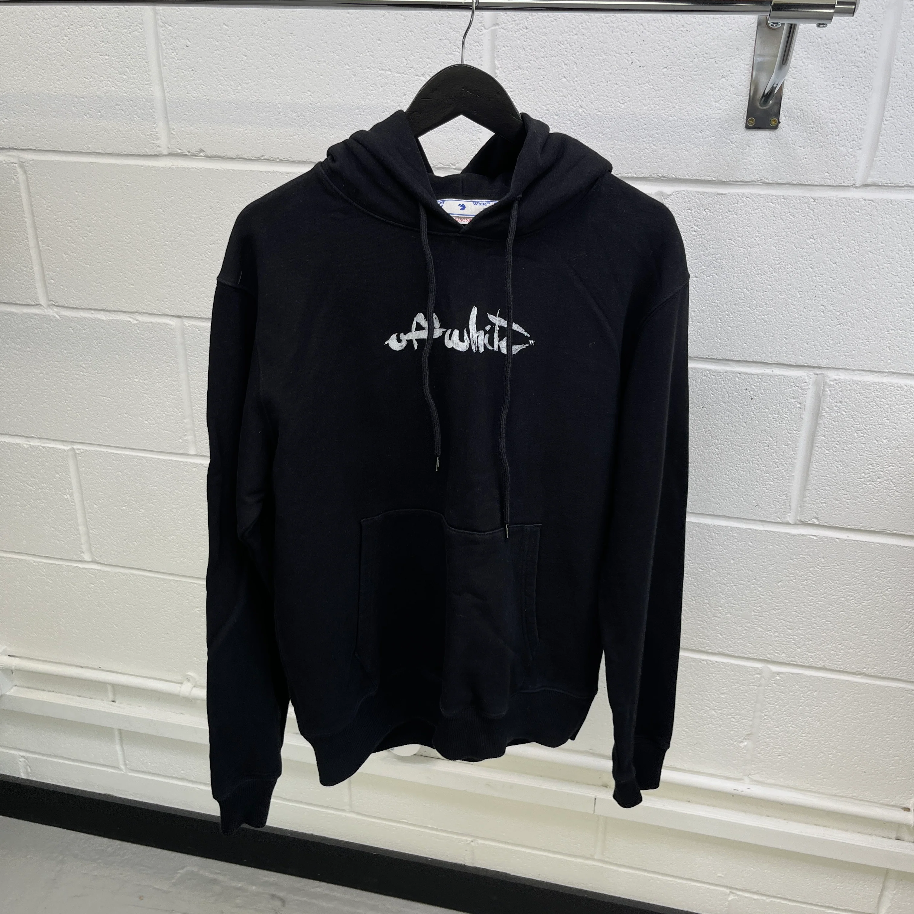 Men's Arrow Logo Hoodie Black Size M - Image 8