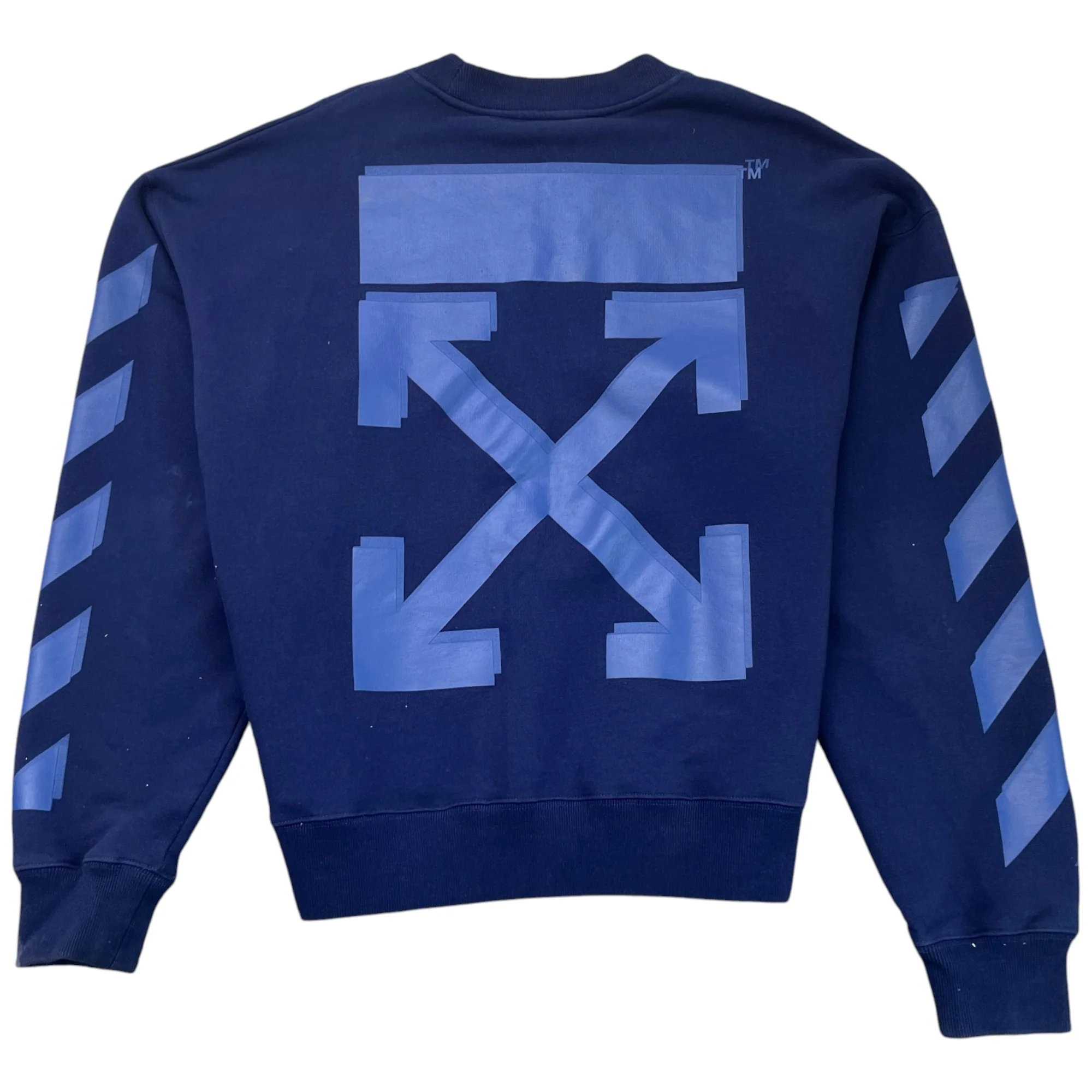 Men's Arrow Logo Jumper Navy Size S - Image 2