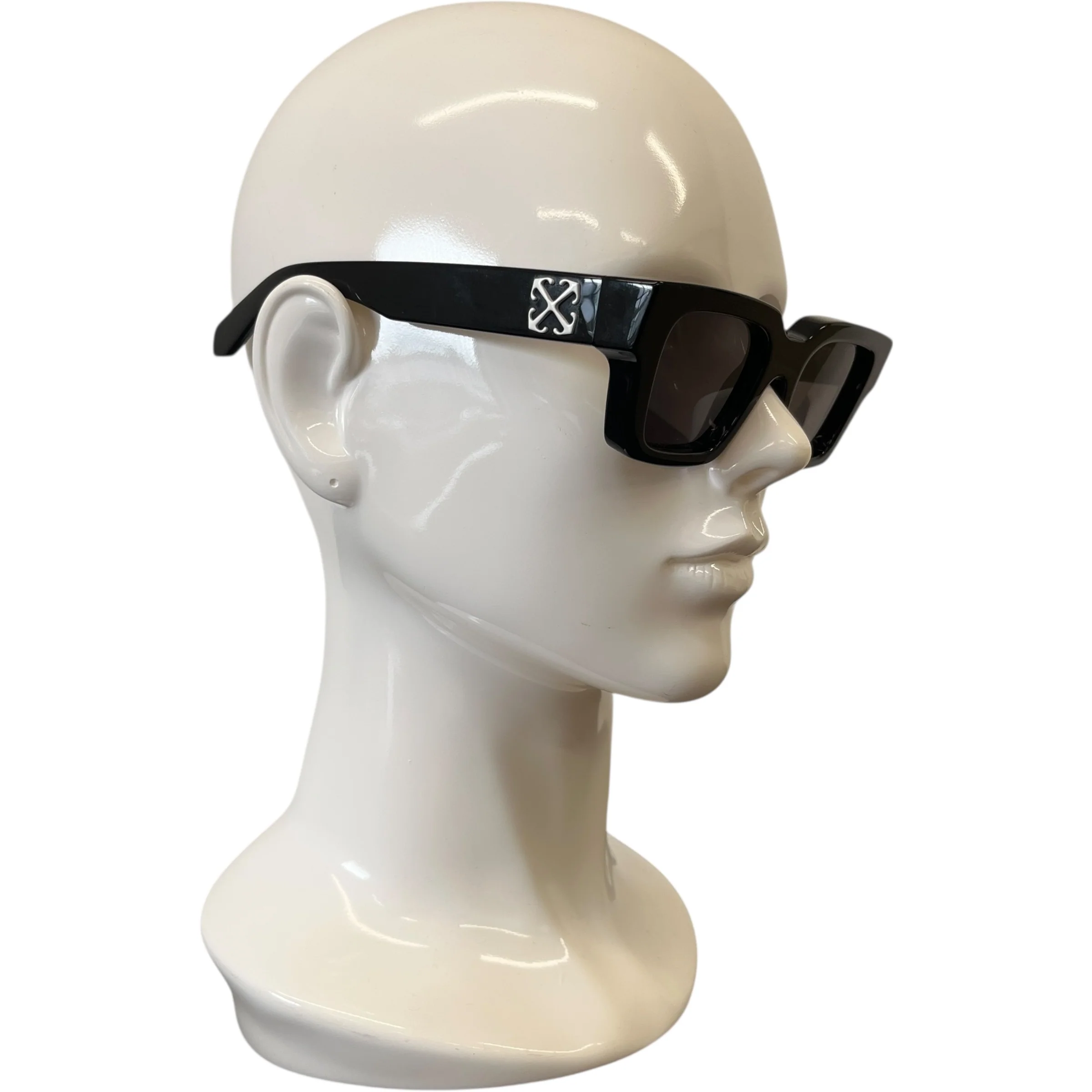 Men's Arrow Logo Sunglasses Black - Image 3