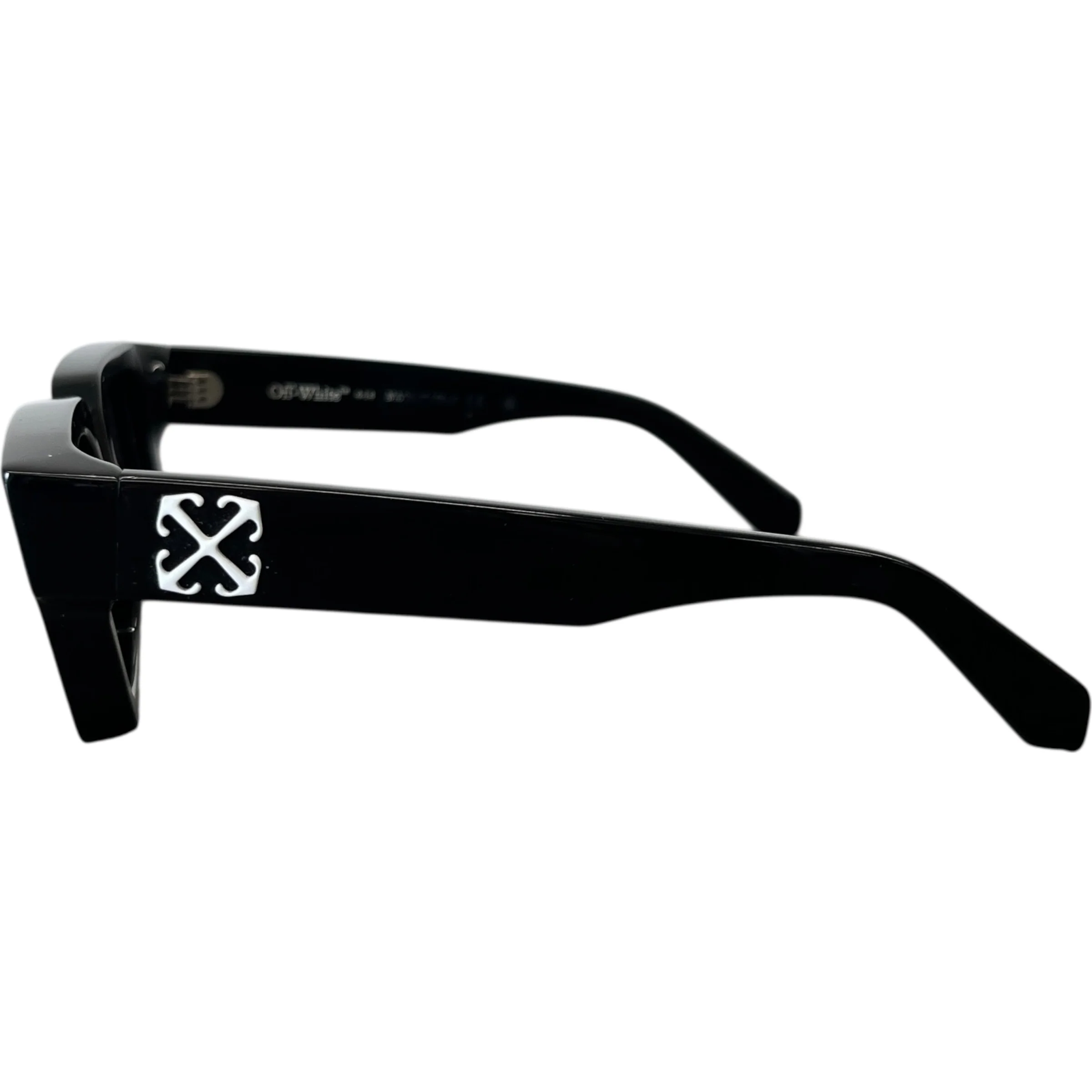 Men's Arrow Logo Sunglasses Black - Image 6