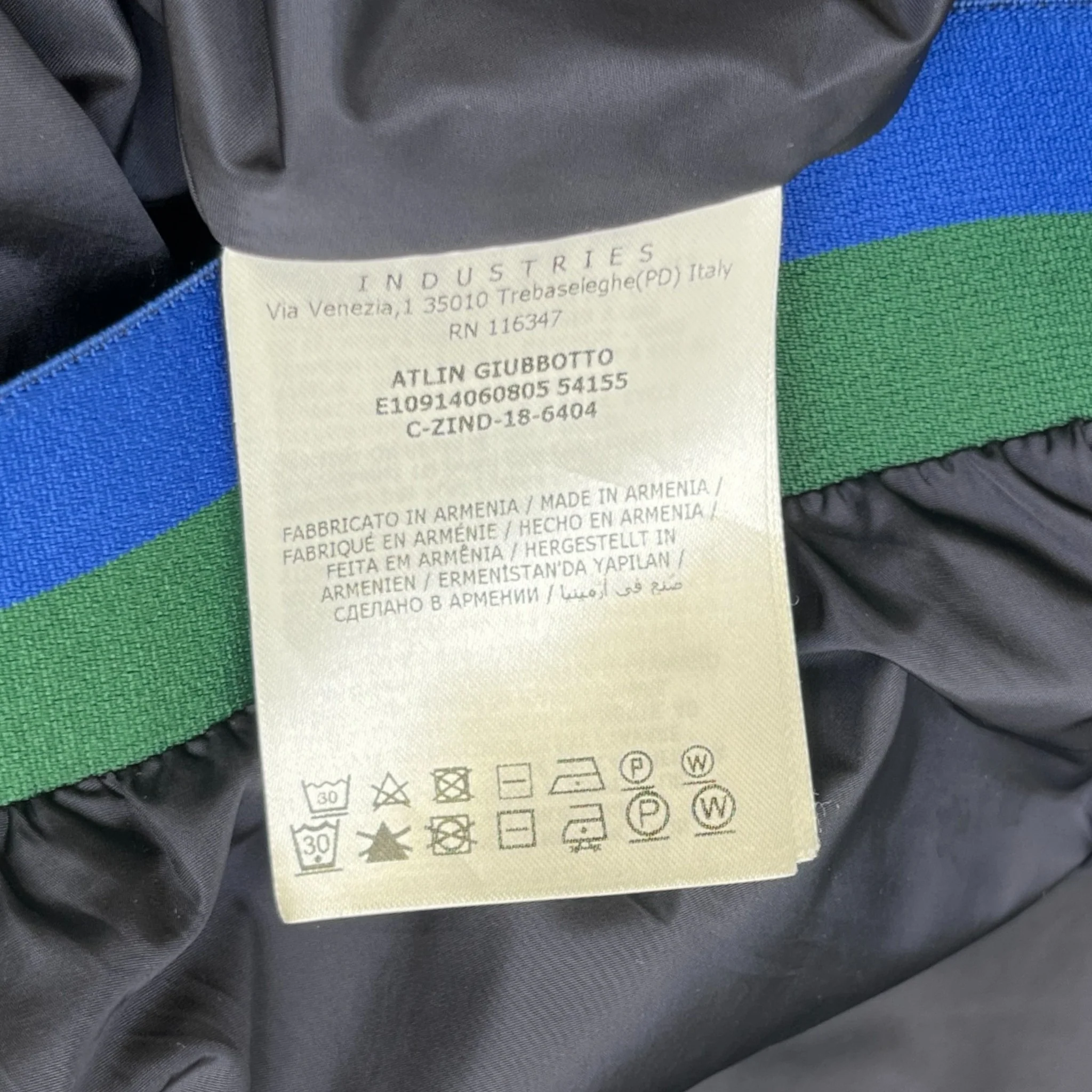 Men's Atlin Windbreaker Black Size 4 / XL - Image 9