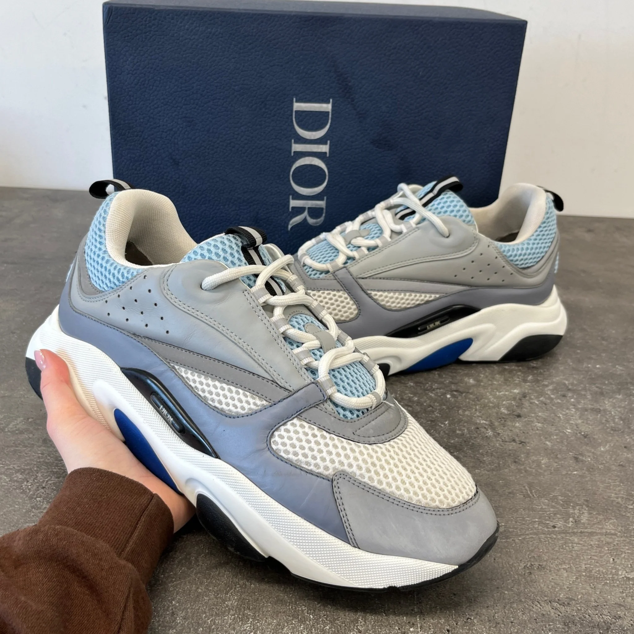 Men's B22 Low Trainers Grey Size EU 46 / UK 12 - Image 12