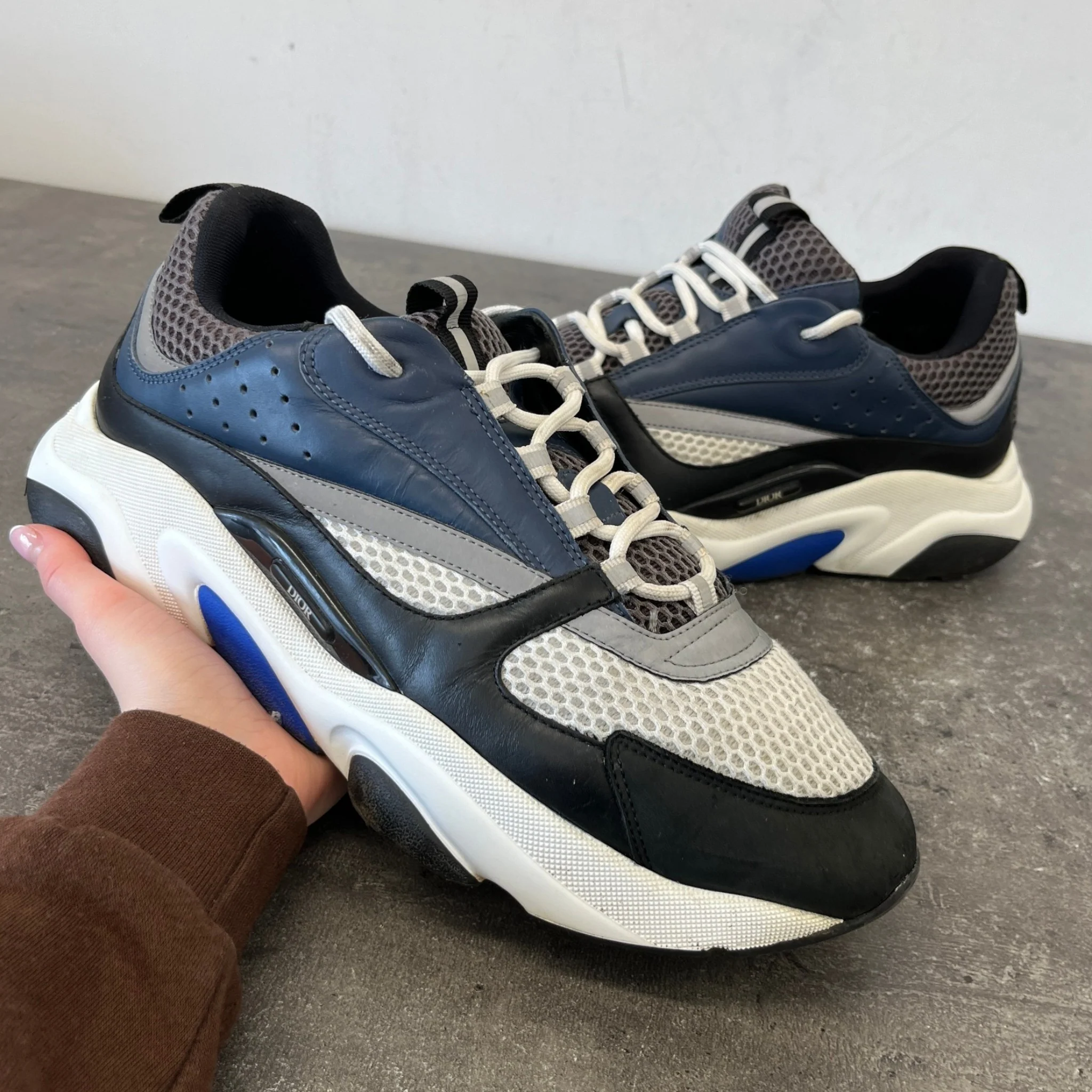 Men's B22 Low Trainers Navy Size EU 46 / UK 12 - Image 12