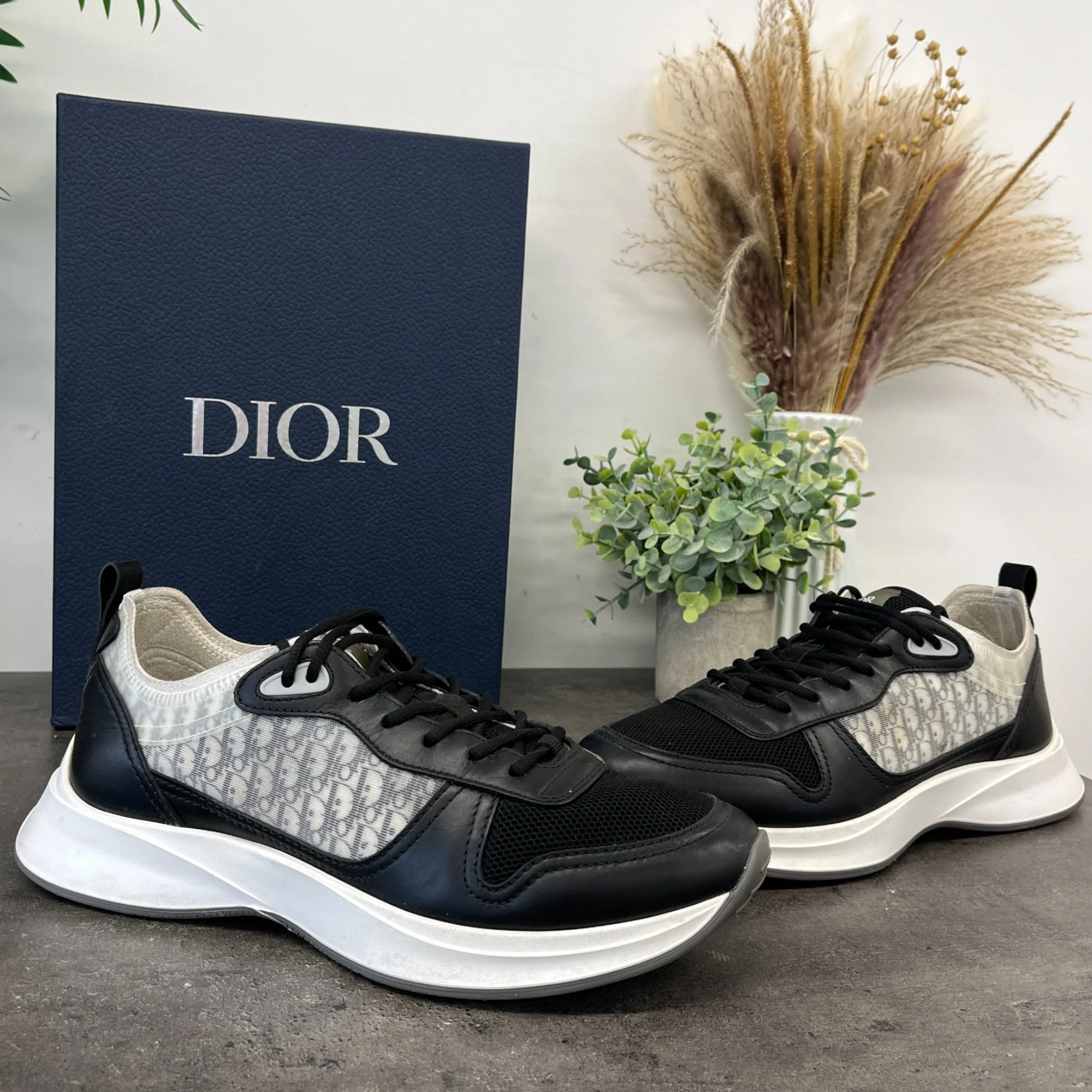 Men's B25 Runner Low Trainers Black Size EU 41.5 / UK 7.5 - Image 12
