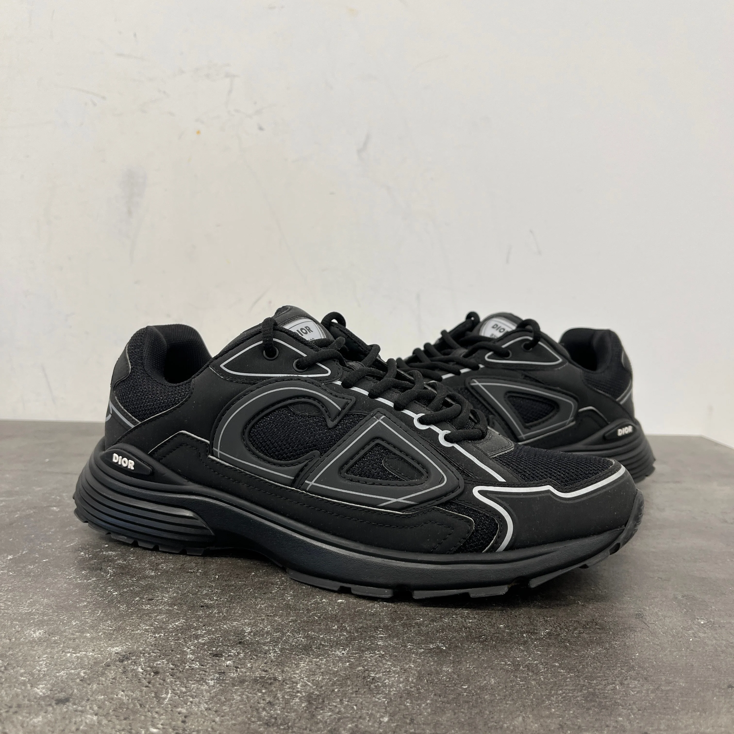 Men's B30 Low Trainers Black Size EU 42 / UK 8 - Image 12
