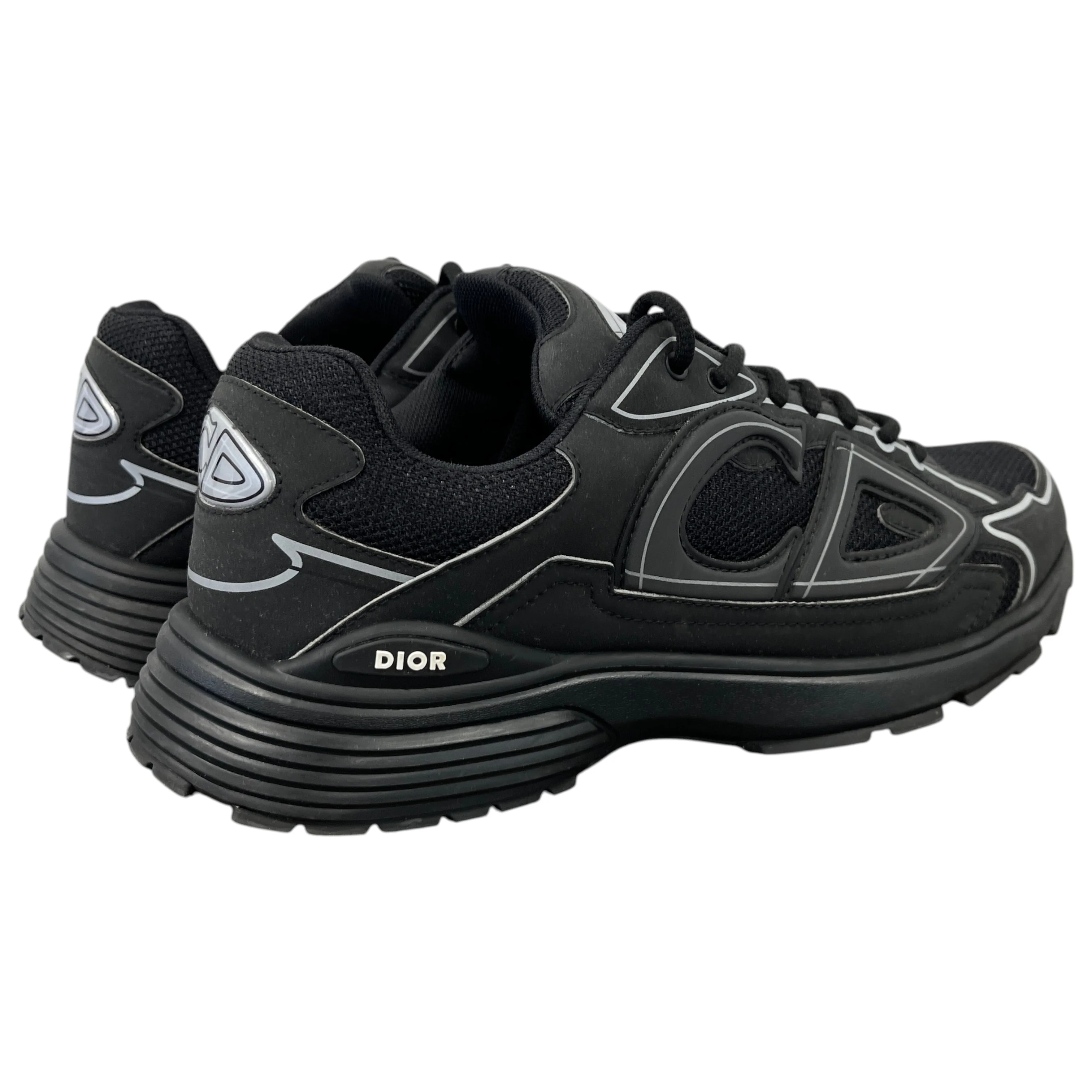 Men's B30 Low Trainers Black Size EU 42 / UK 8 - Image 9