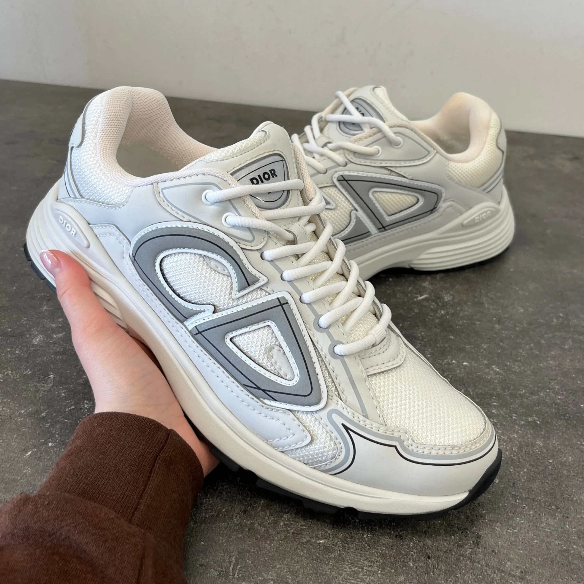 Men's B30 Low Trainers White Size EU 41.5 / UK 7.5 - Image 12
