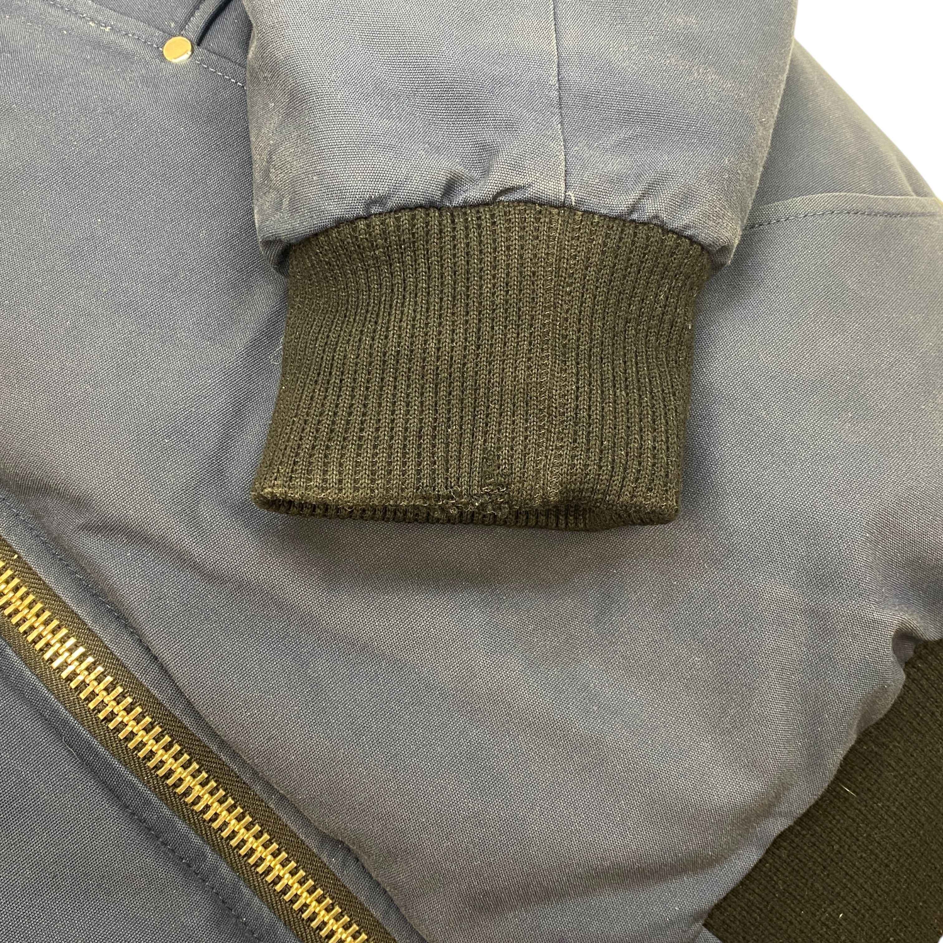Men's Ballistic Bomber Down Jacket Navy Size XL - Image 11
