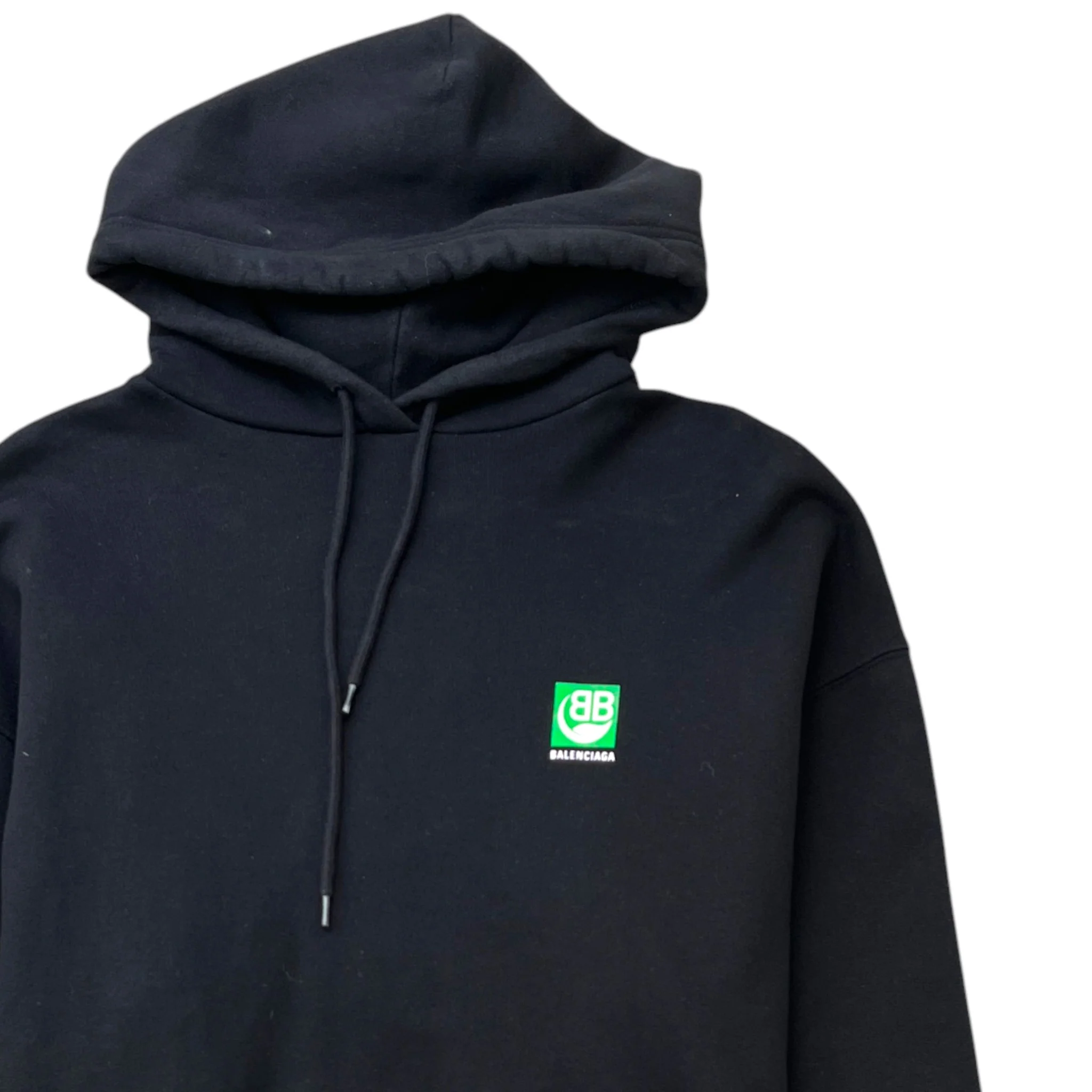 Men's Bio Leaf Logo Hoodie Black Size XS - Image 3