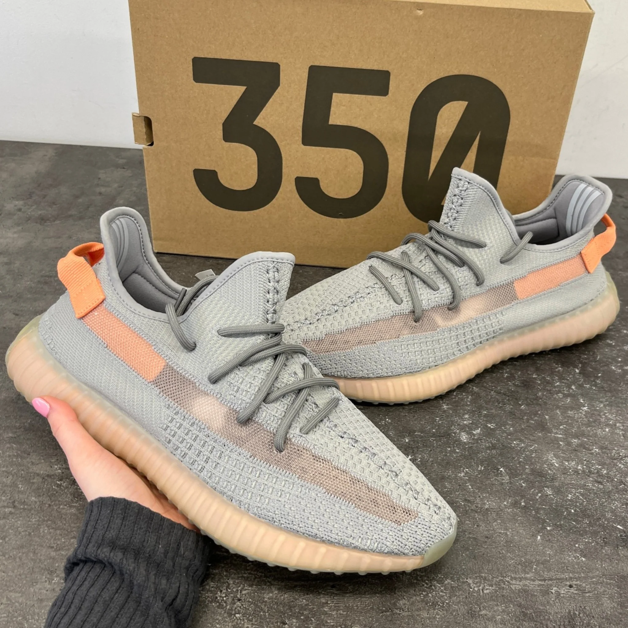 Men's Boost 350 V2 Low Trainers Grey Size EU 45.5 / UK 11.5 - Image 14