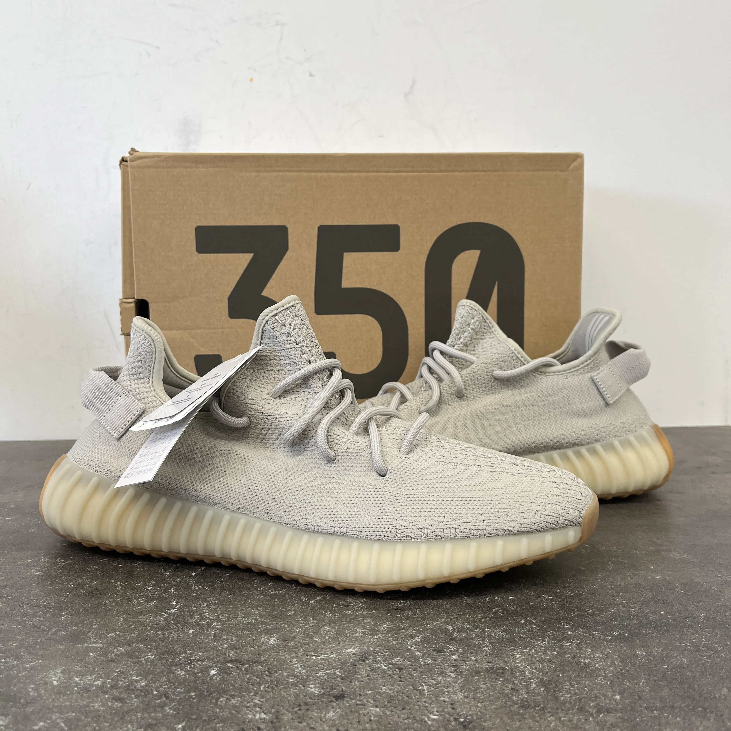 Men's Boost 350 V2 Low Trainers Grey Size EU 45.5 / UK 11.5 - Image 11
