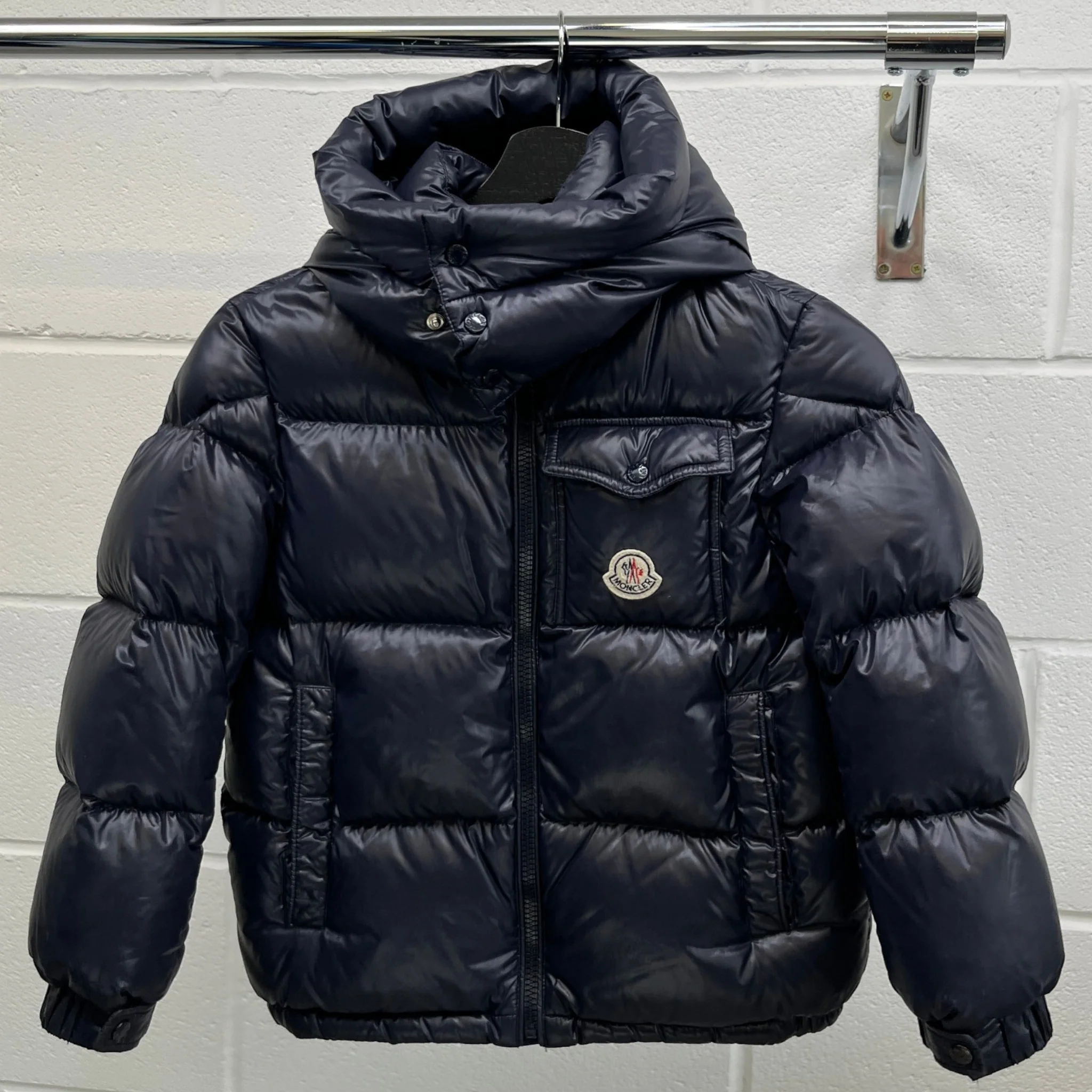 Men's Boys Age 8 Montbeliard Down Jacket Navy Size XXS - Image 12