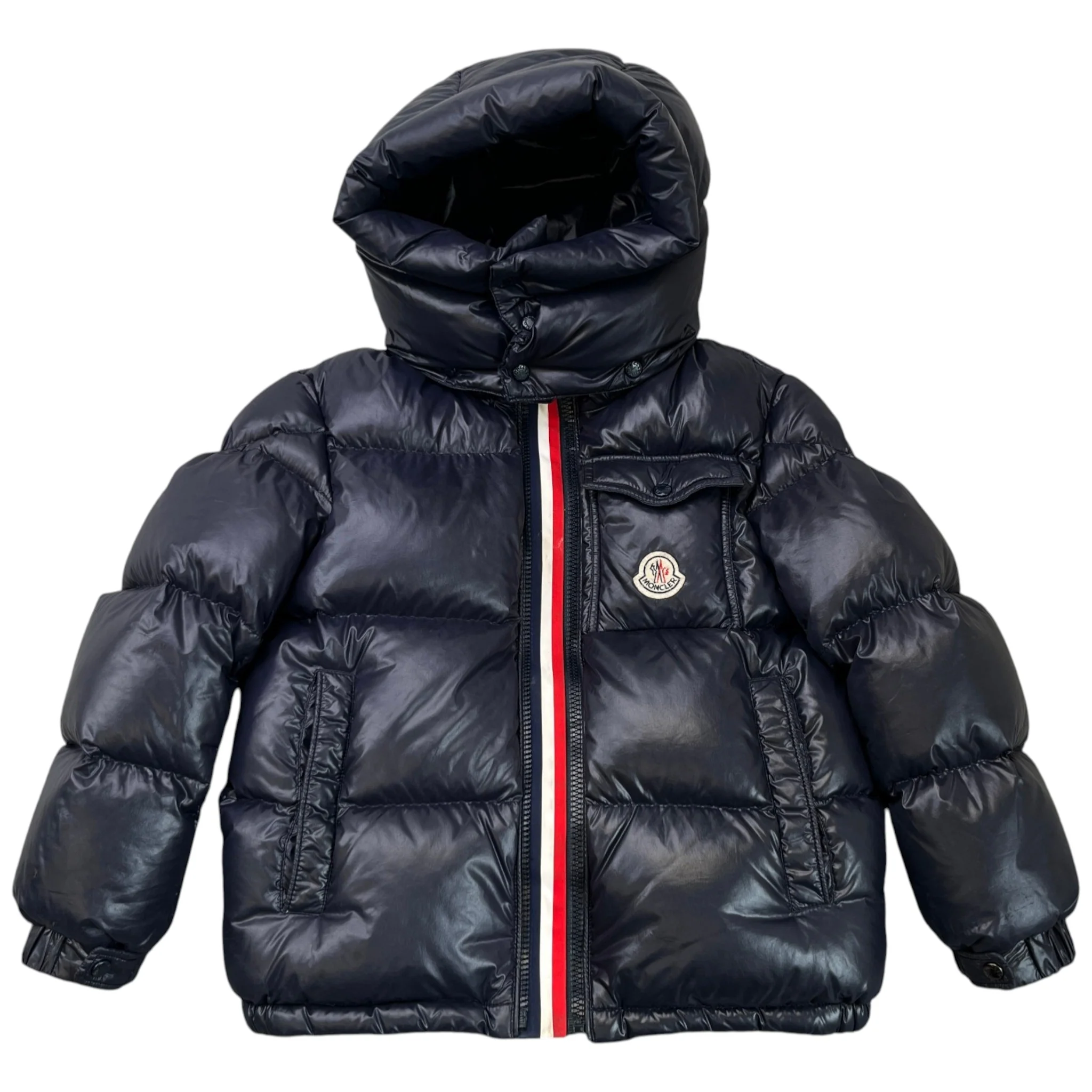Men's Boys Age 8 Montbeliard Down Jacket Navy Size XXS - Image 3