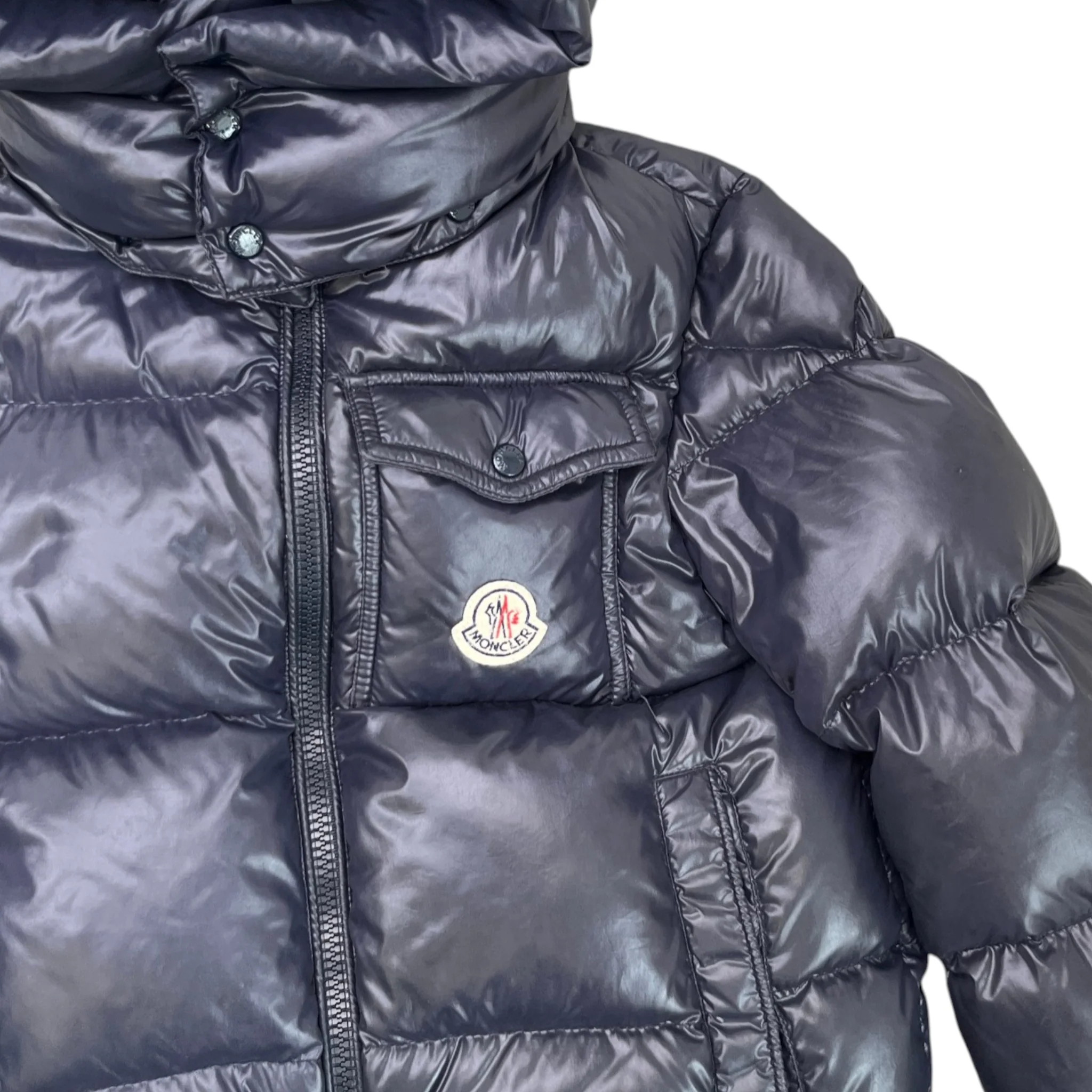 Men's Boys Age 8 Montbeliard Down Jacket Navy Size XXS - Image 8