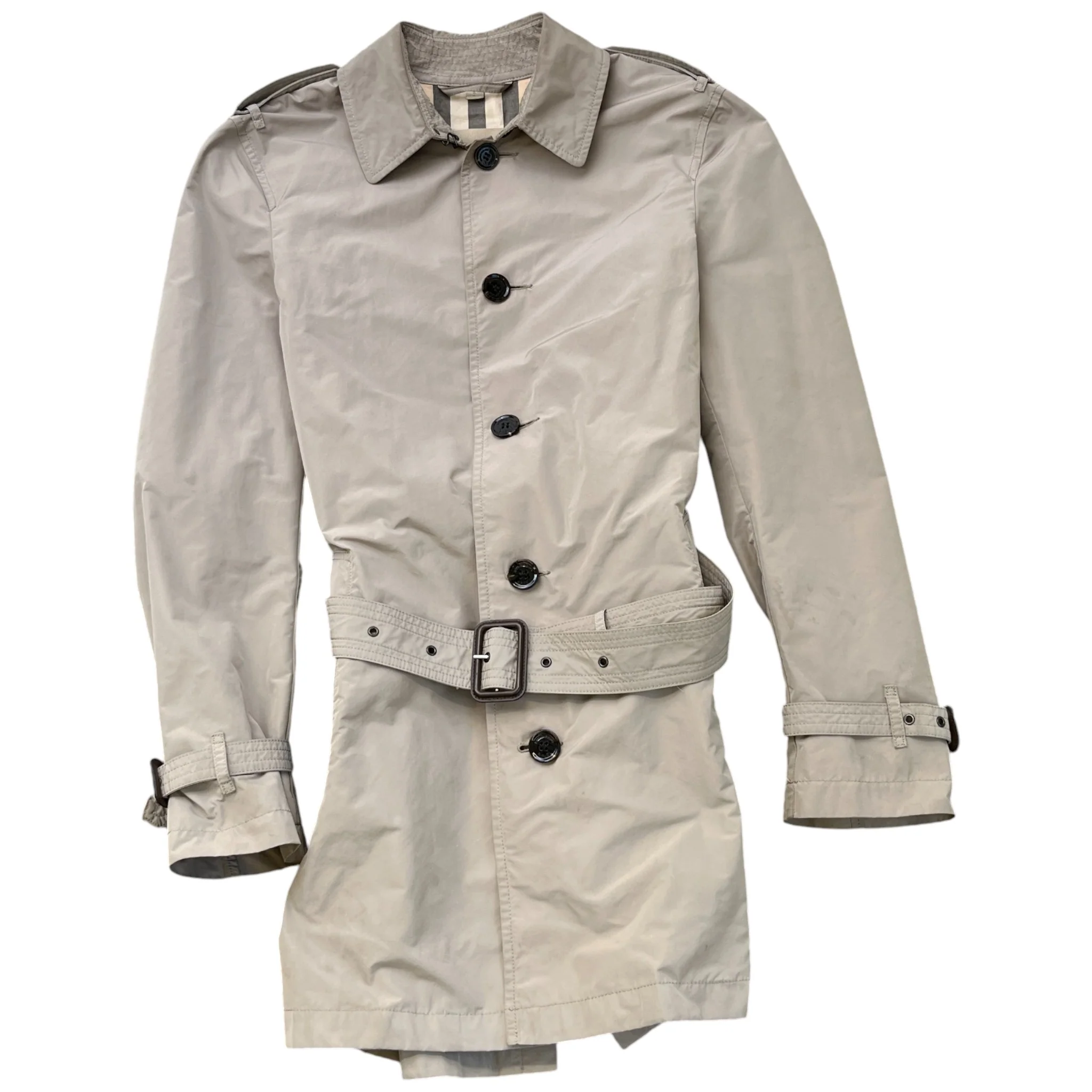 Men's Brit Trench Jacket Beige Size S