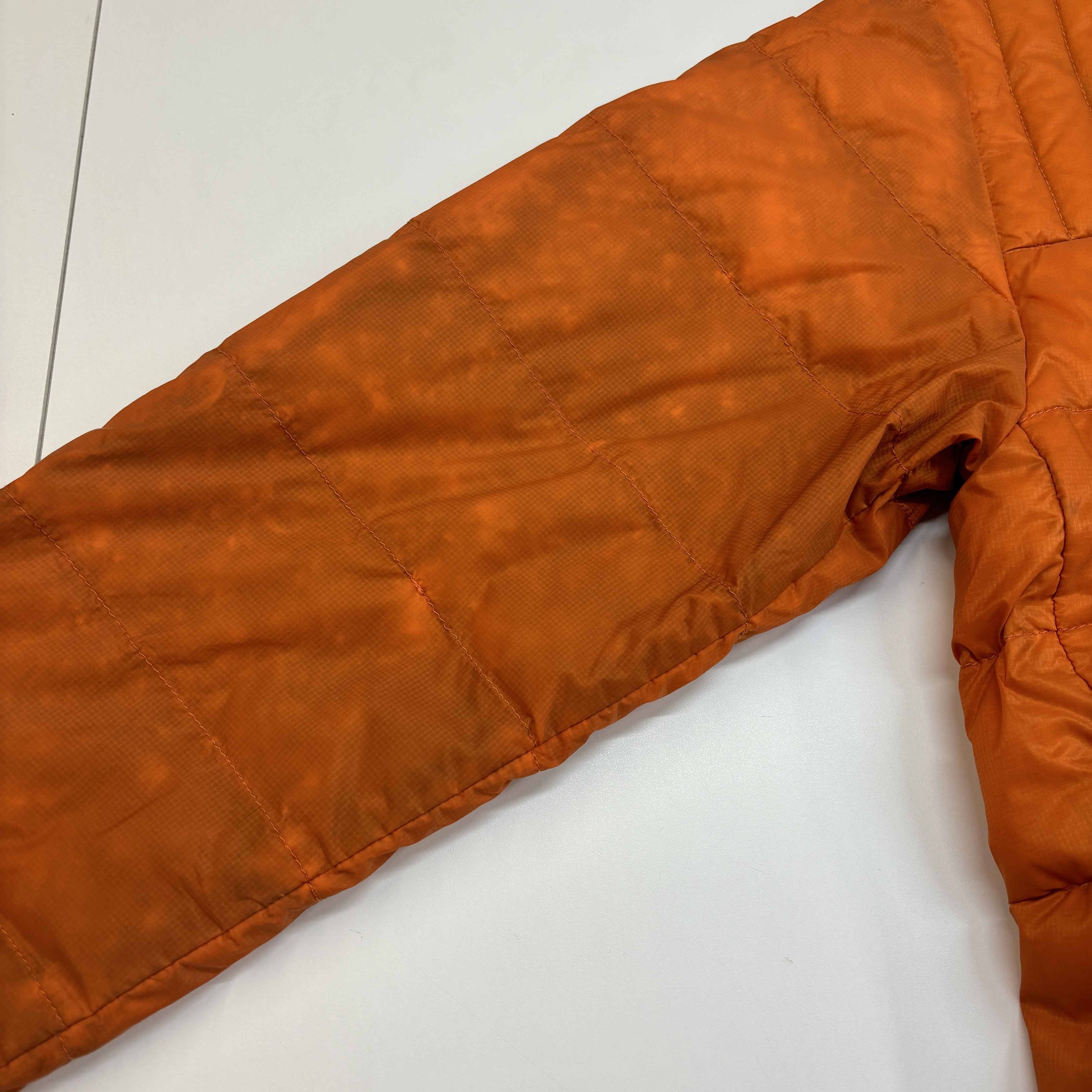 Men's Brookvale Hooded Down Jacket Orange Size S - Image 9