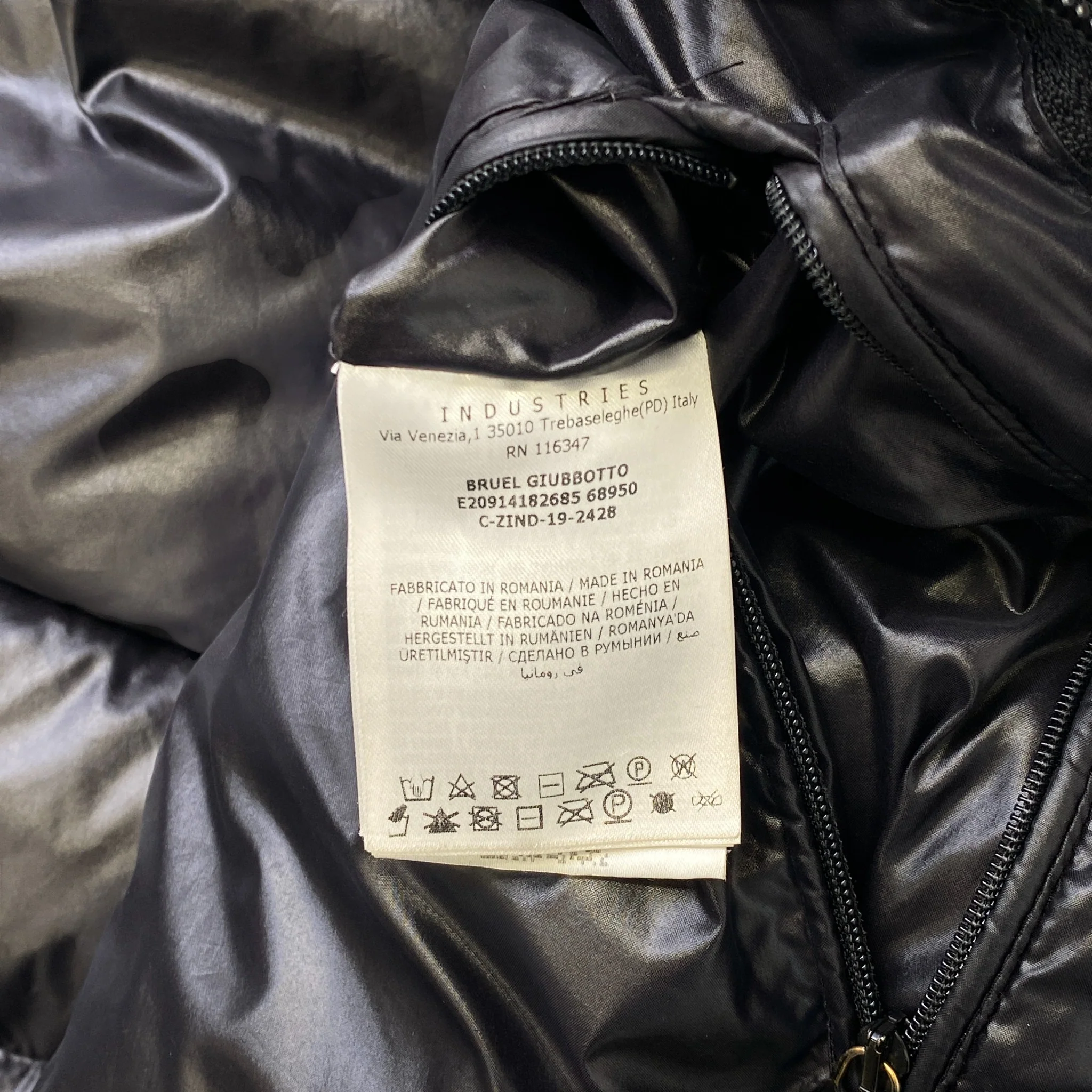 Men's Bruel Down Jacket Black Size 4 / XL - Image 7