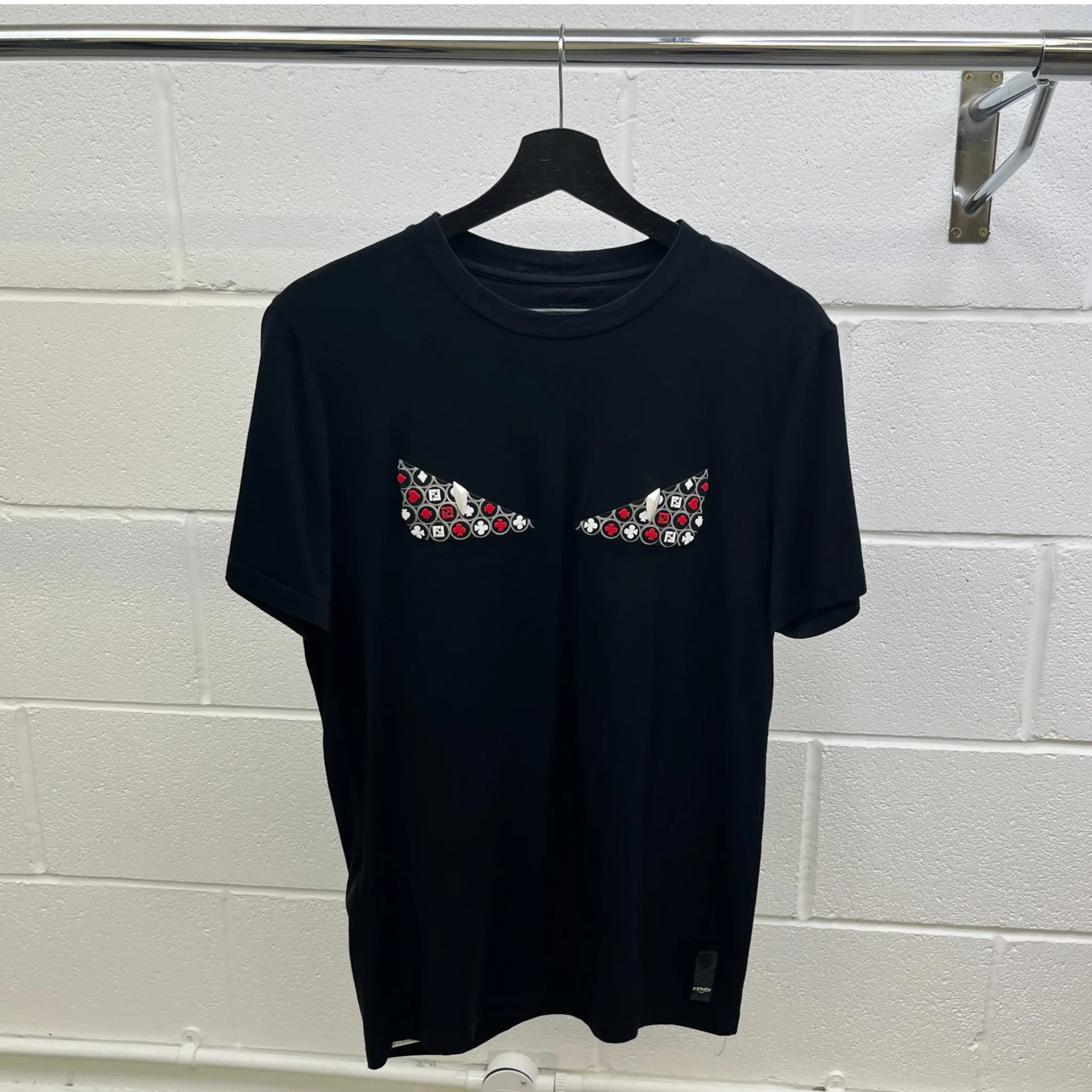 Men's Bug Eyes T-Shirt Black Size M - Image 7