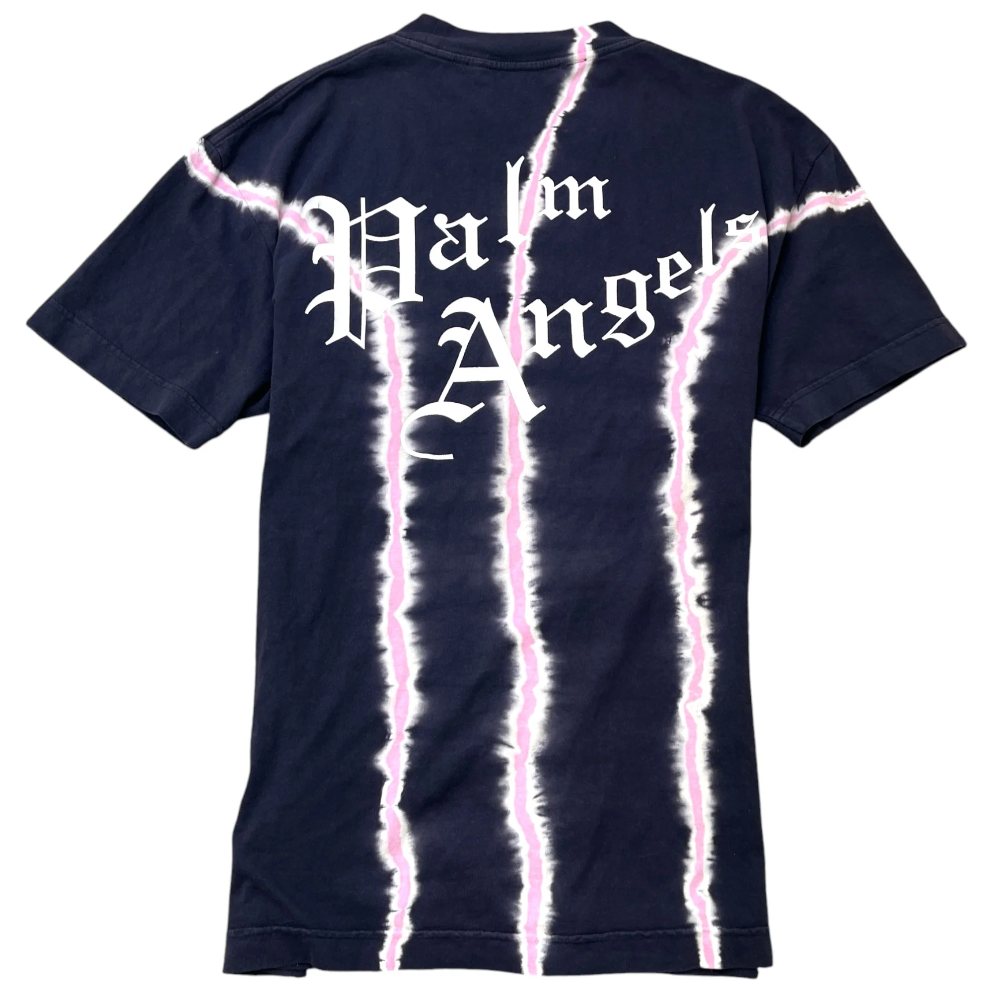 Men's Butterfly Tie-Dye T-Shirt Navy Size S - Image 2
