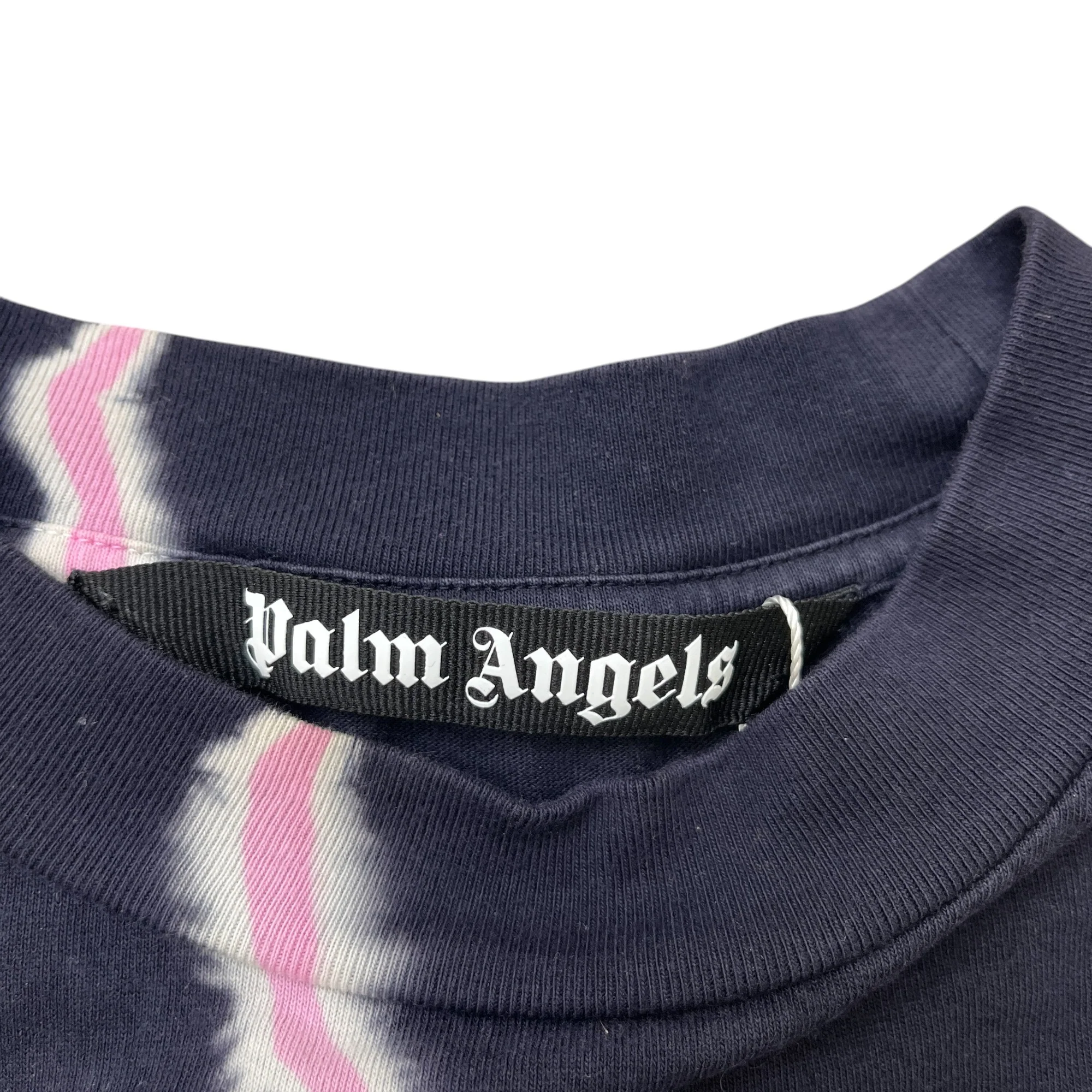 Men's Butterfly Tie-Dye T-Shirt Navy Size S - Image 5