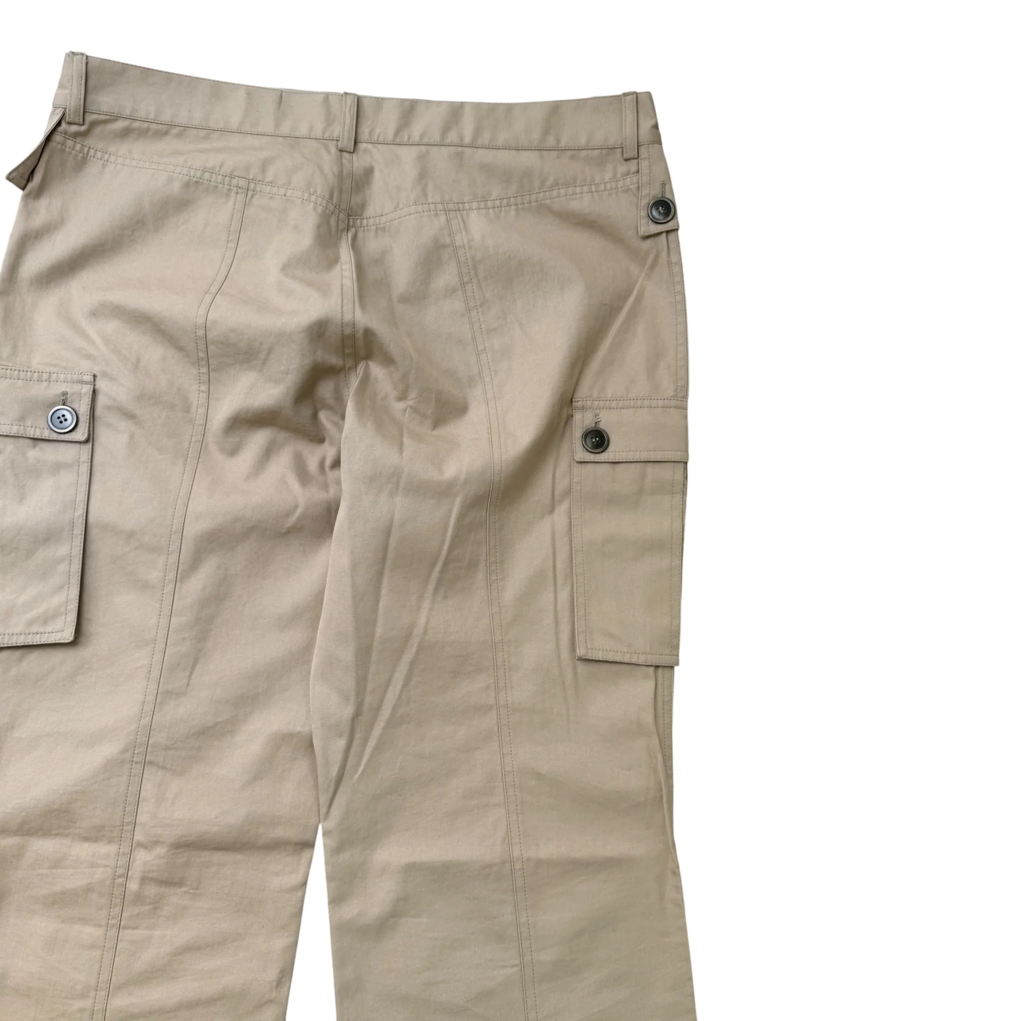 Men's Button Detail Cargos Beige Size IT 52 / UK 36 - Image 4