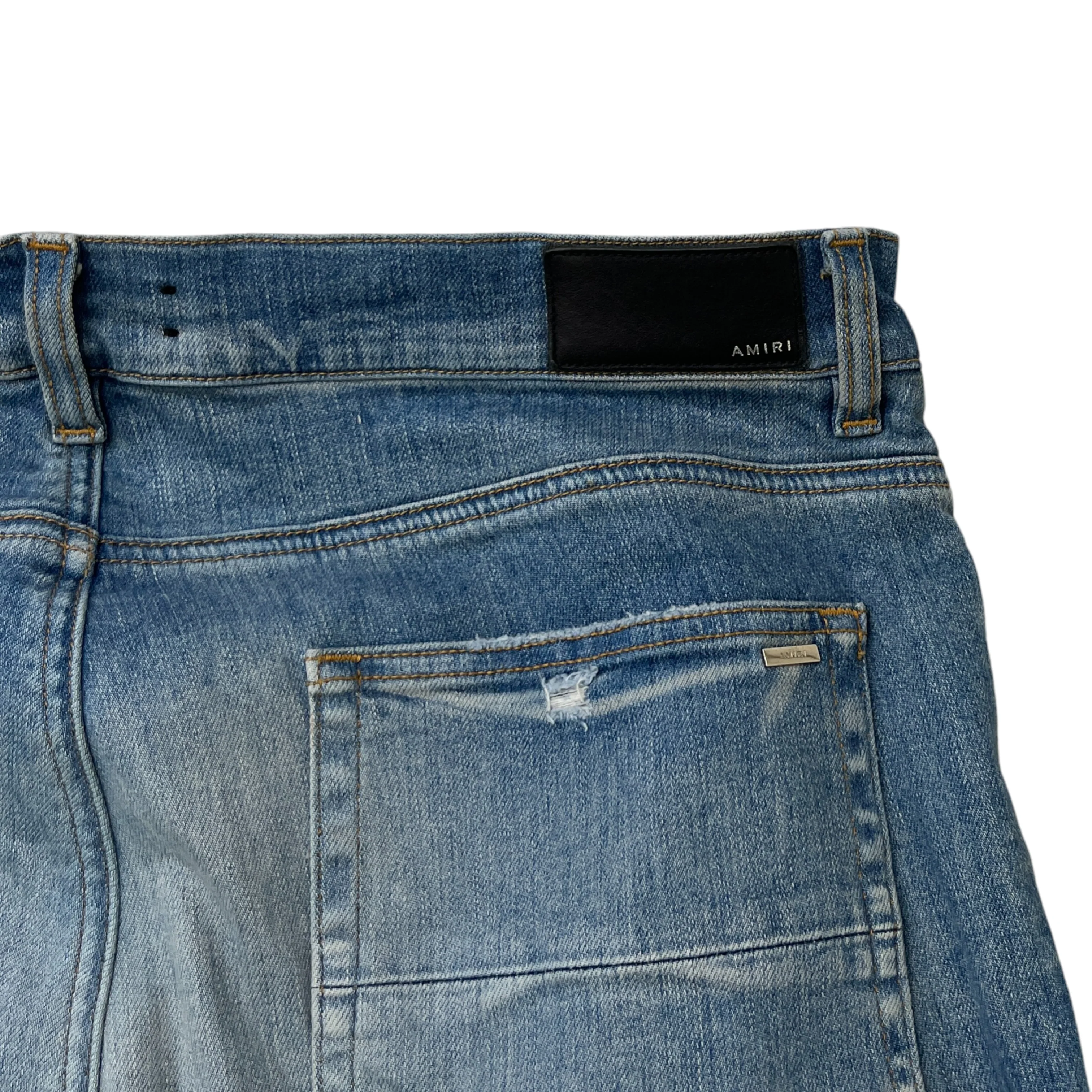 Men's Camo Applique Logo Jeans Blue Size Waist 36" - Image 5