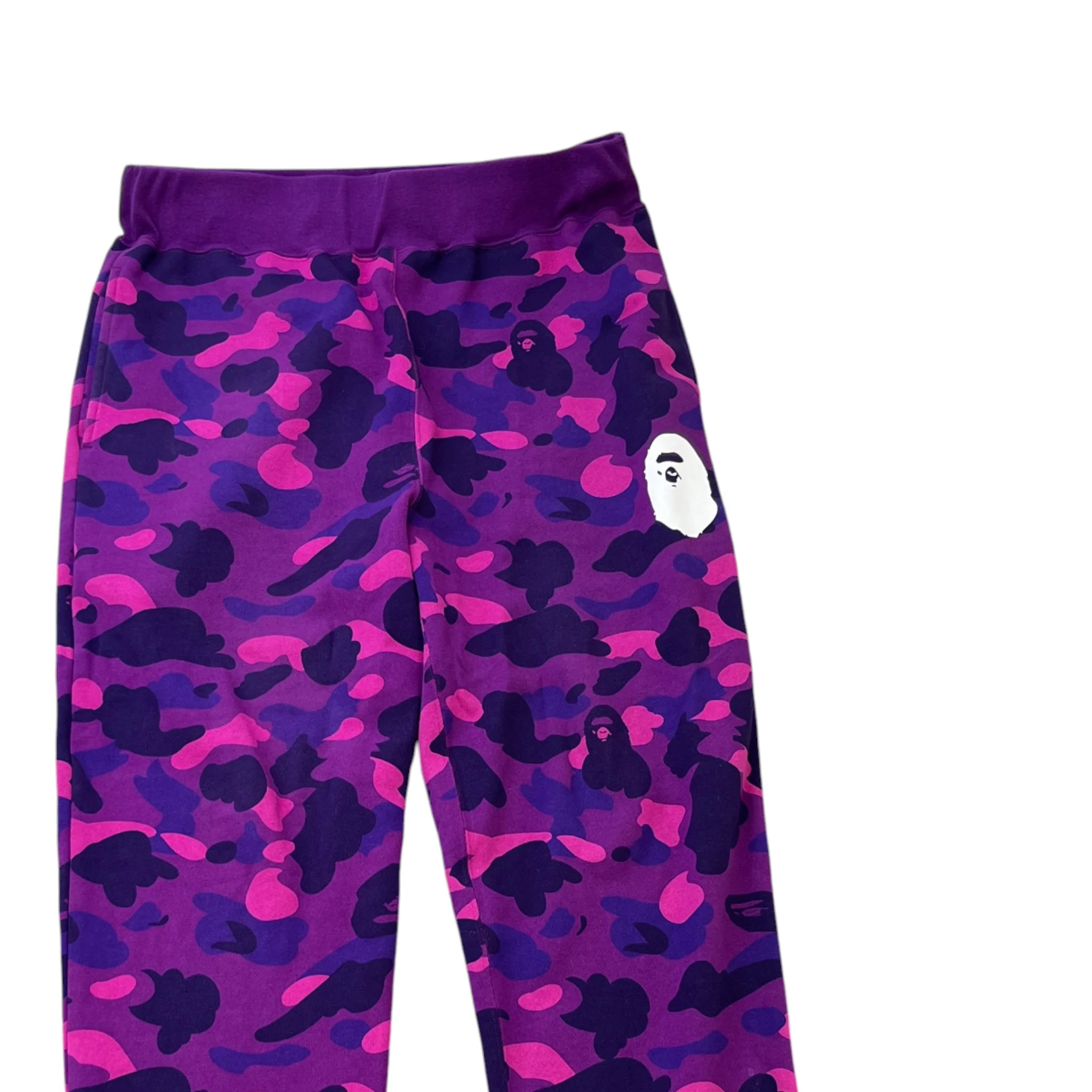 Men's Camo Joggers Purple Size L - Image 3