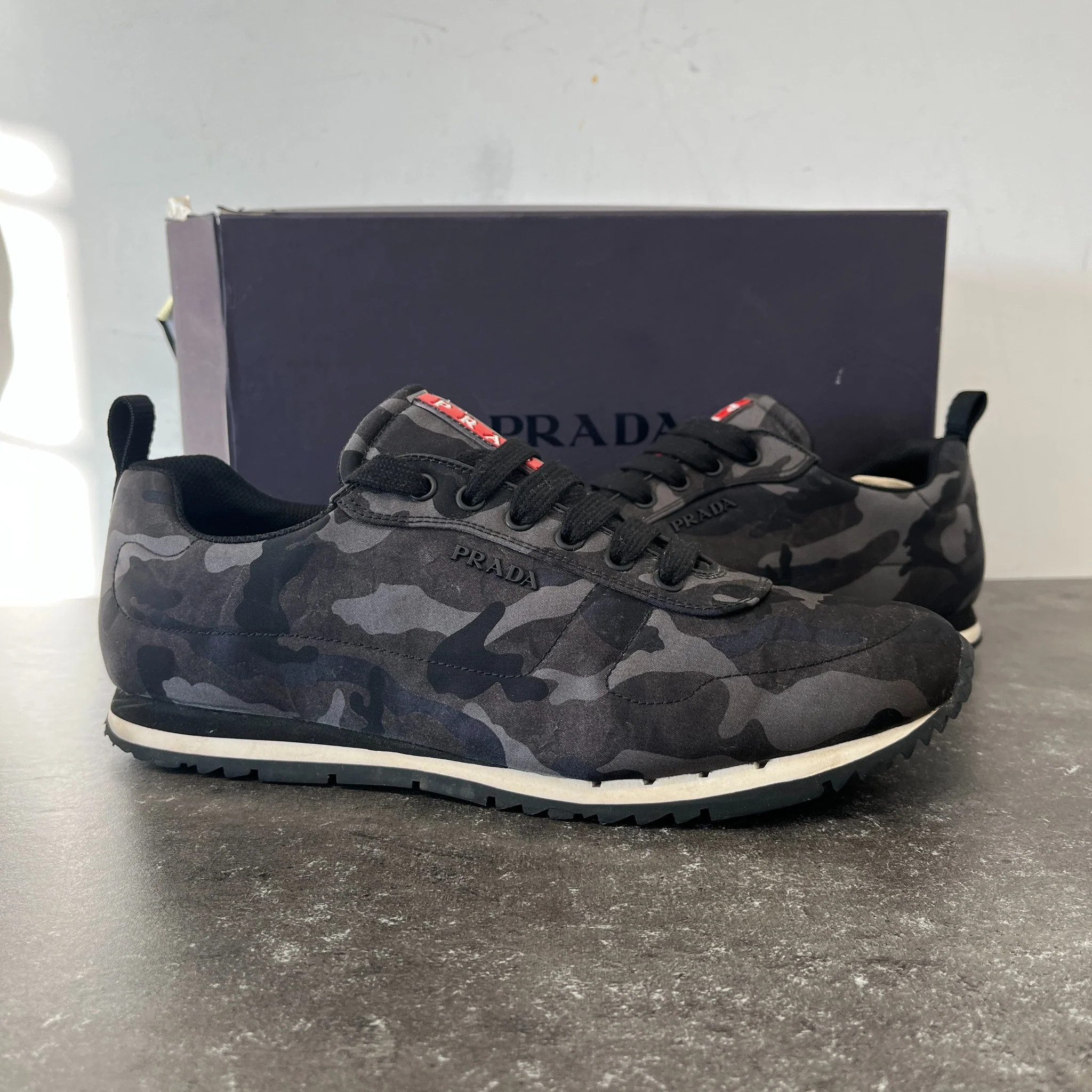 Men's Camouflage Runners Low Trainers Khaki Size EU 43 / UK 9 - Image 12
